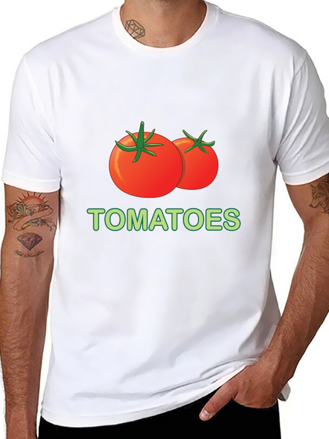 Black Tomato T-Shirt - Graphic Print Tee view 8