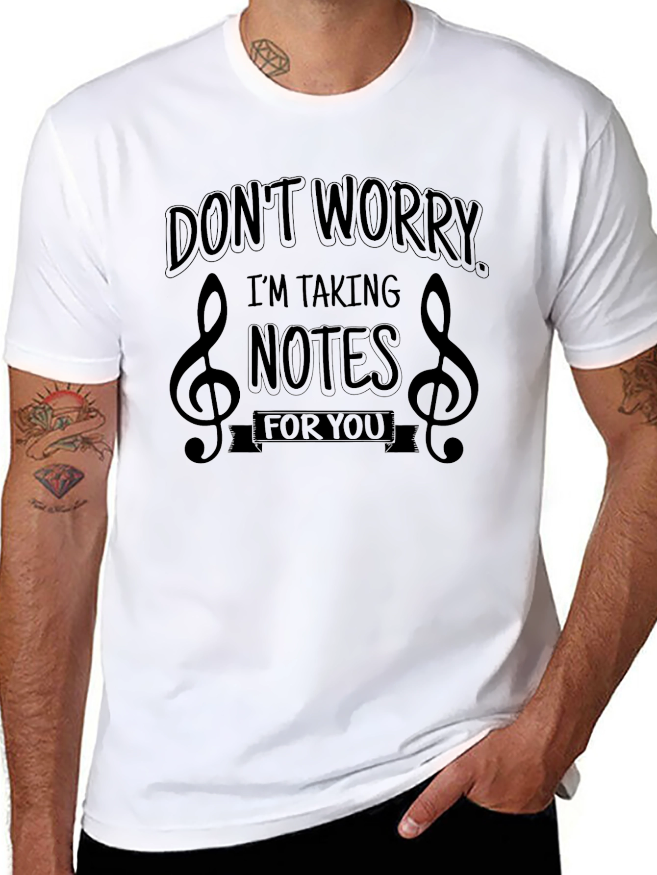 Black Don't Worry I'm Taking Notes for You T-Shirt view 8