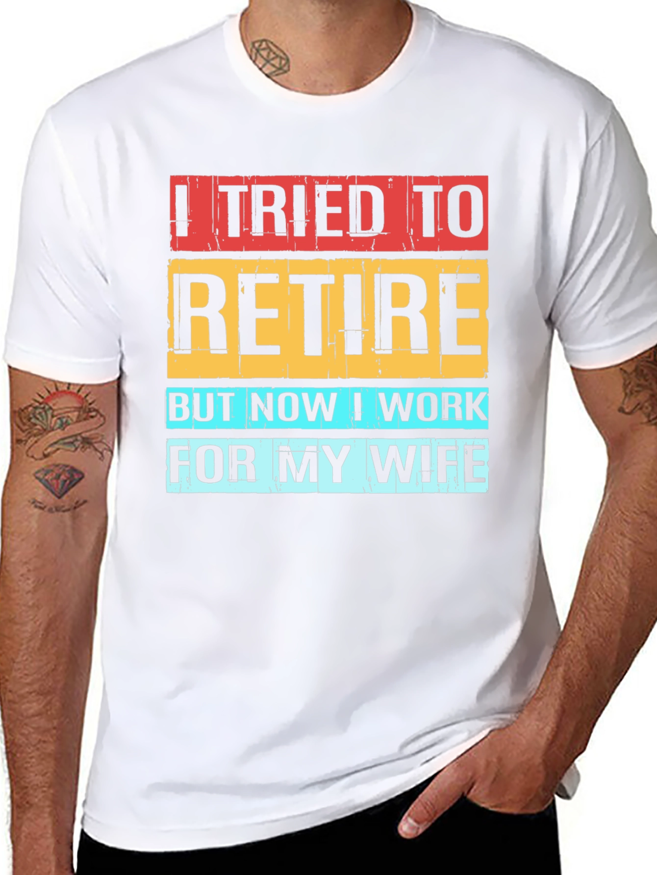 Black Funny Retirement T-Shirt - I Tried To Retire view 8