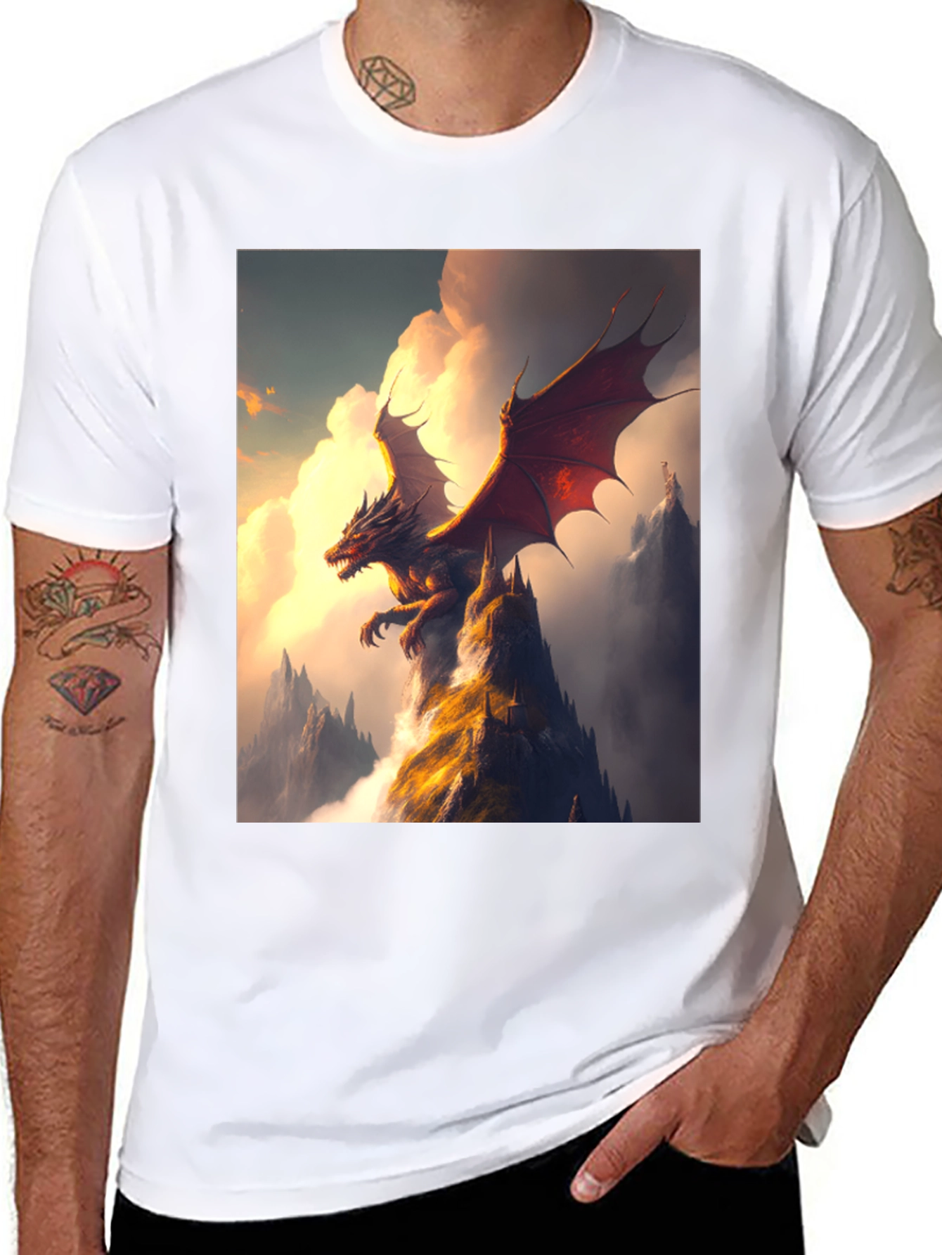 Black Dragon Peak Black T-Shirt view 8