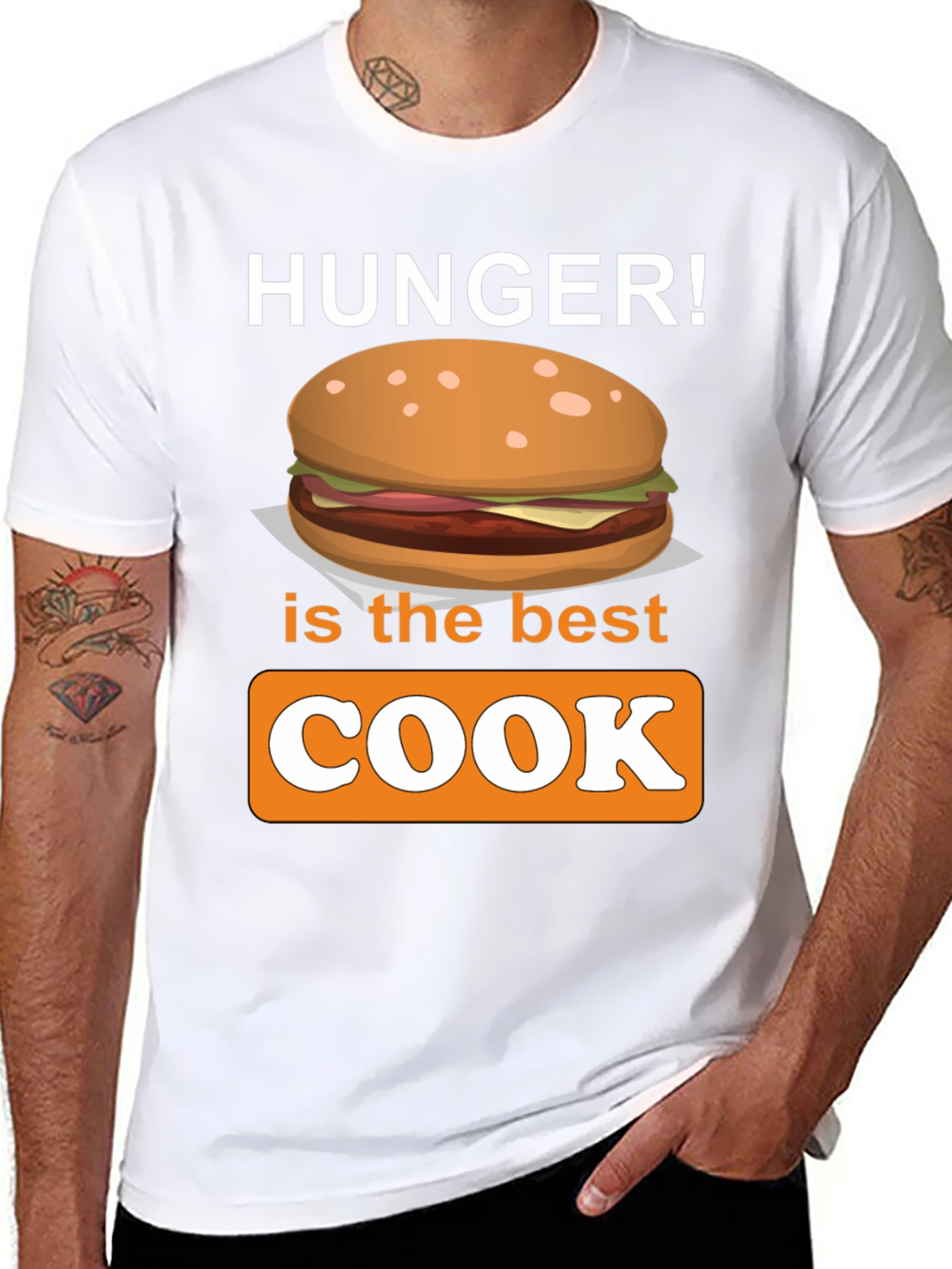 Black Hunger is the Best Cook T-Shirt - Foodie Apparel view 8