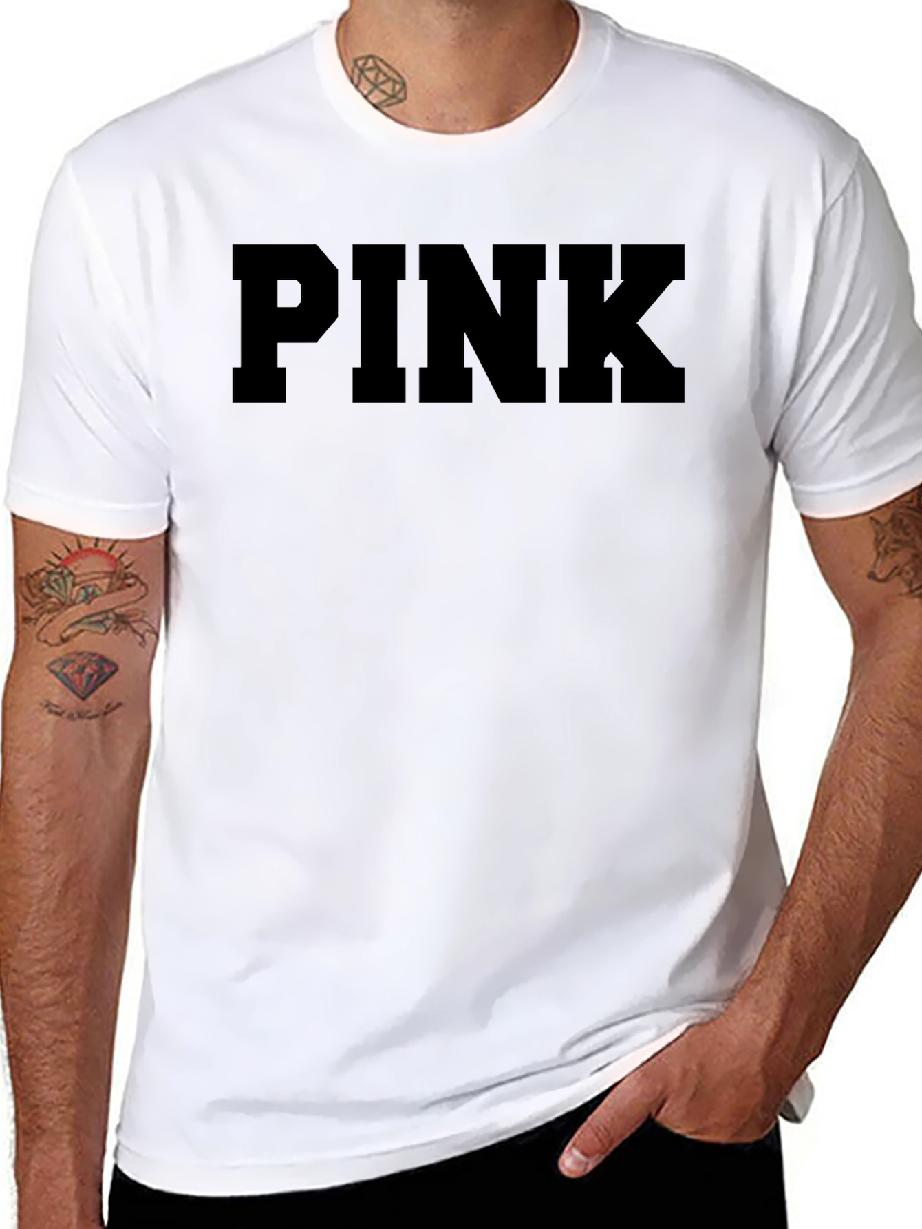 Black PINK Black Graphic T-Shirt Casual Wear view 8