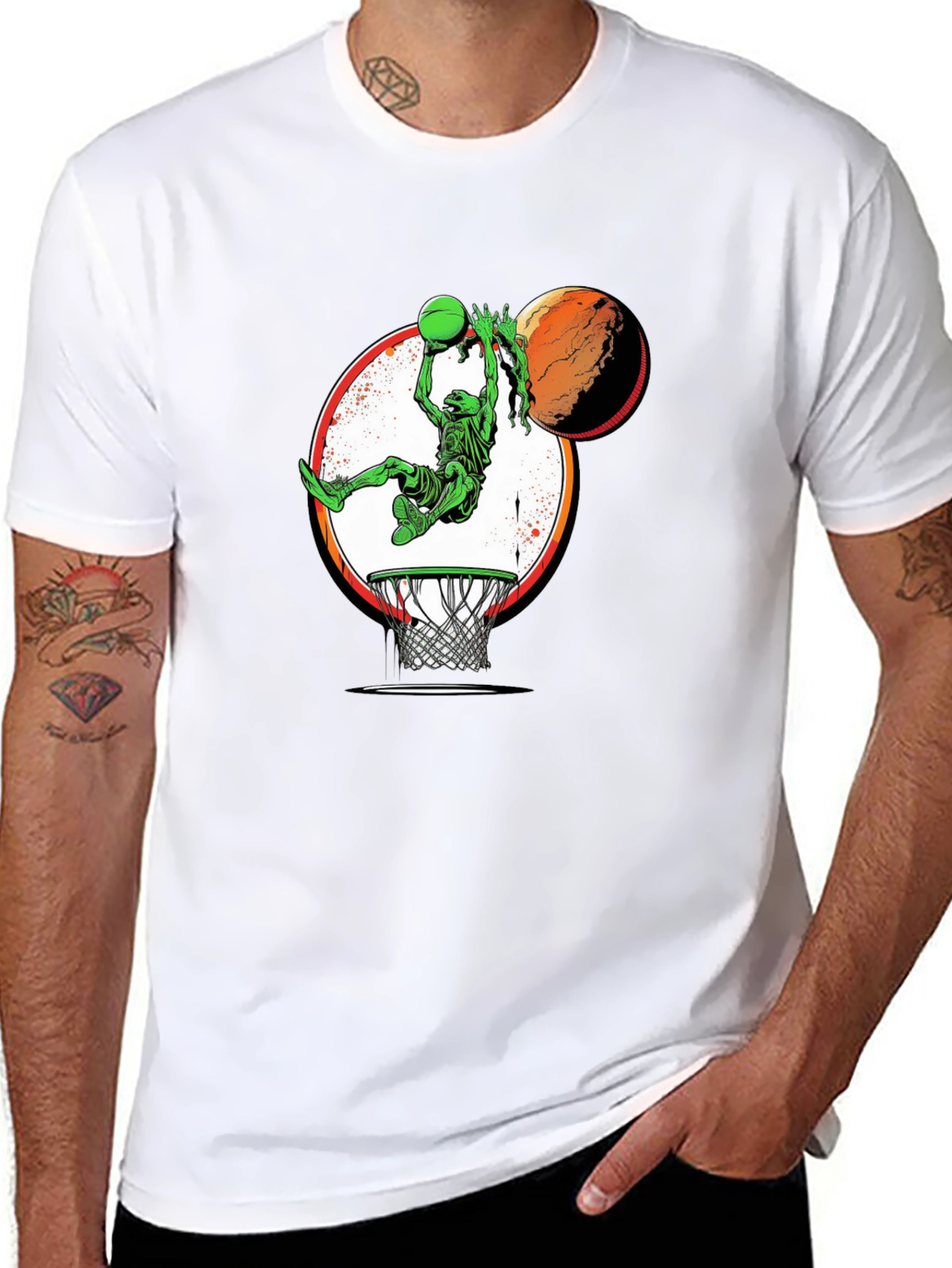 Alien Dunk Black T-Shirt - 8