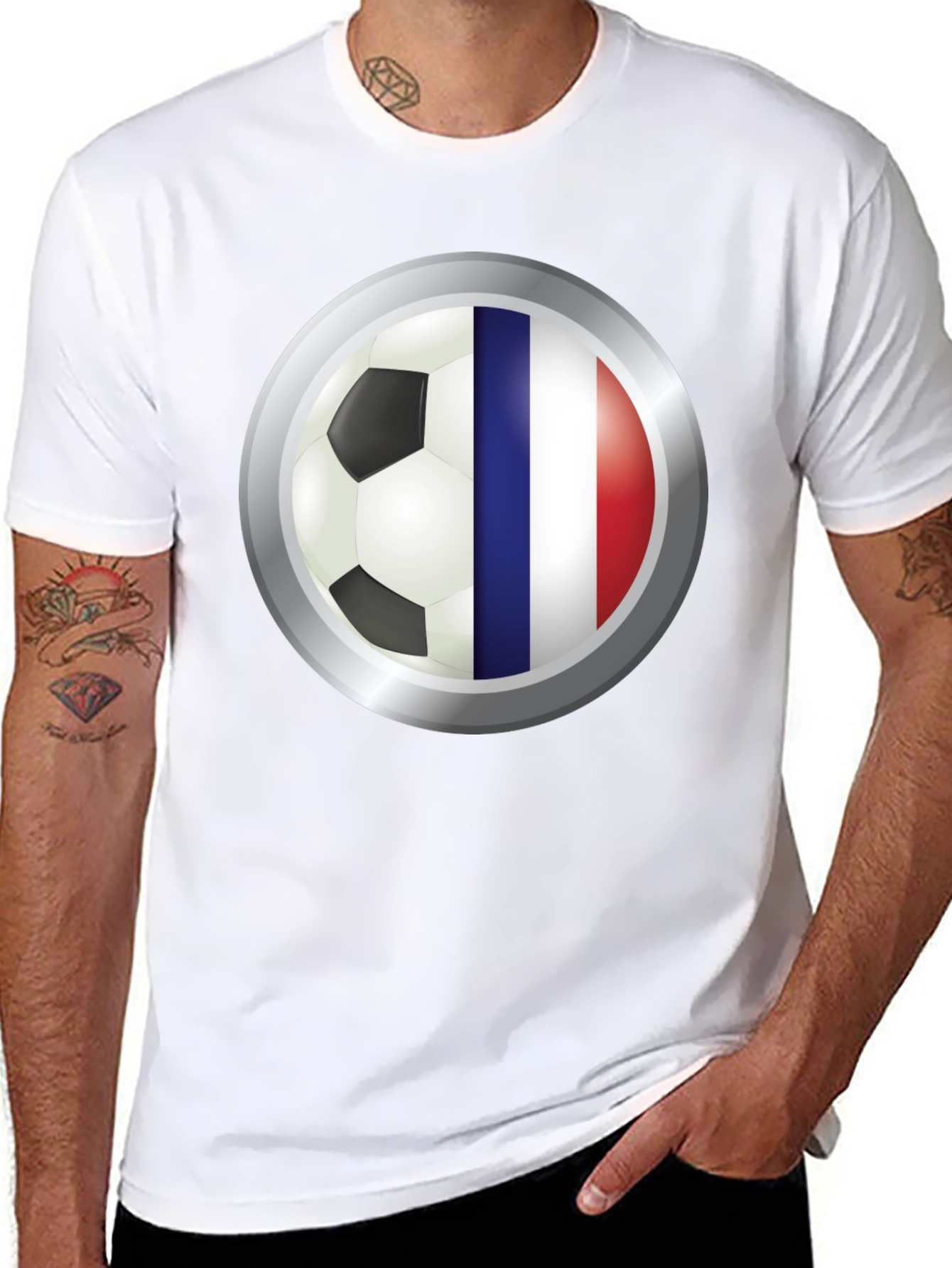 Black France Soccer Fan T-Shirt - Stylish Football Tee view 8