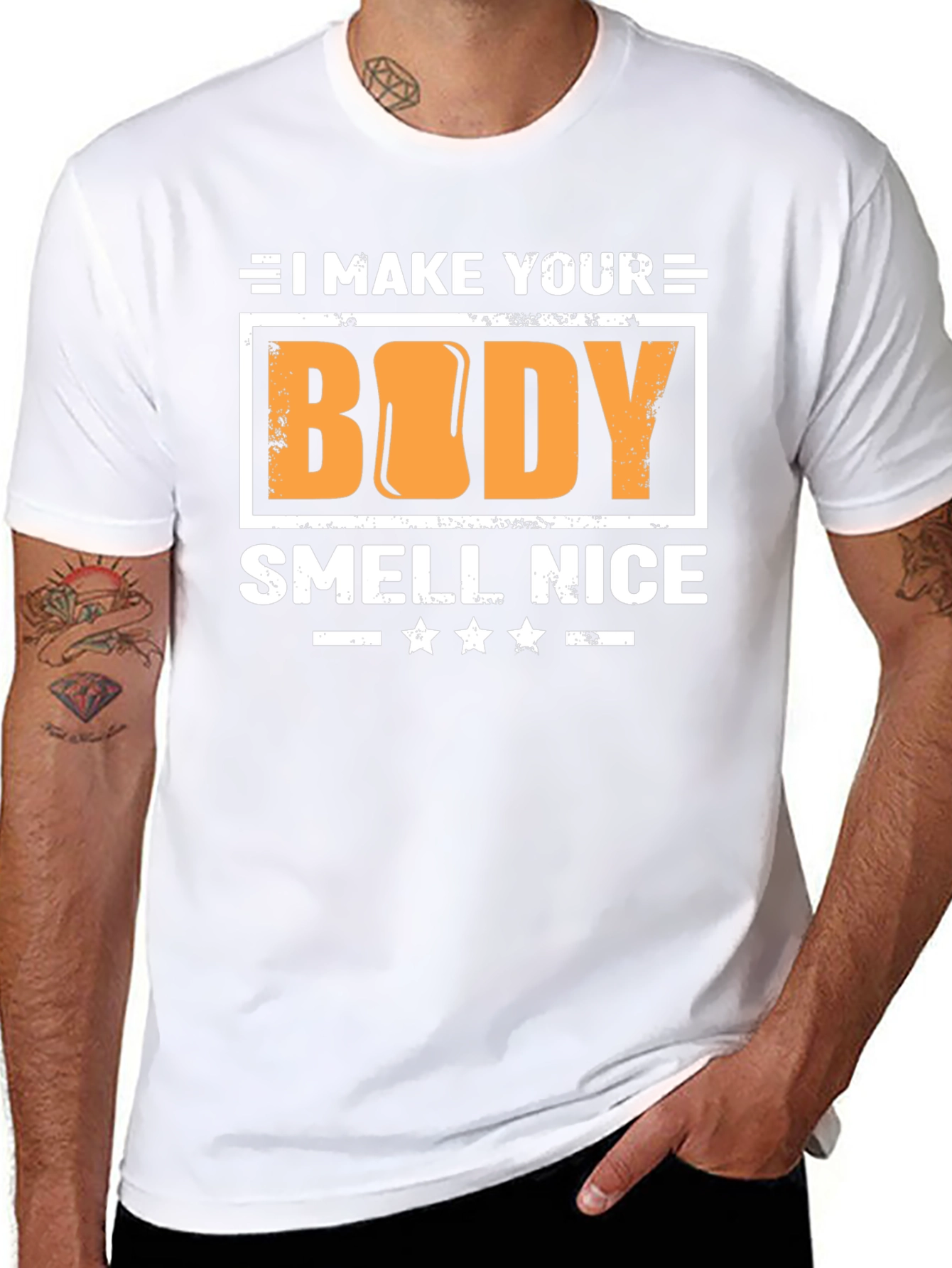 Black I Make Your Body Smell Nice T-Shirt view 8