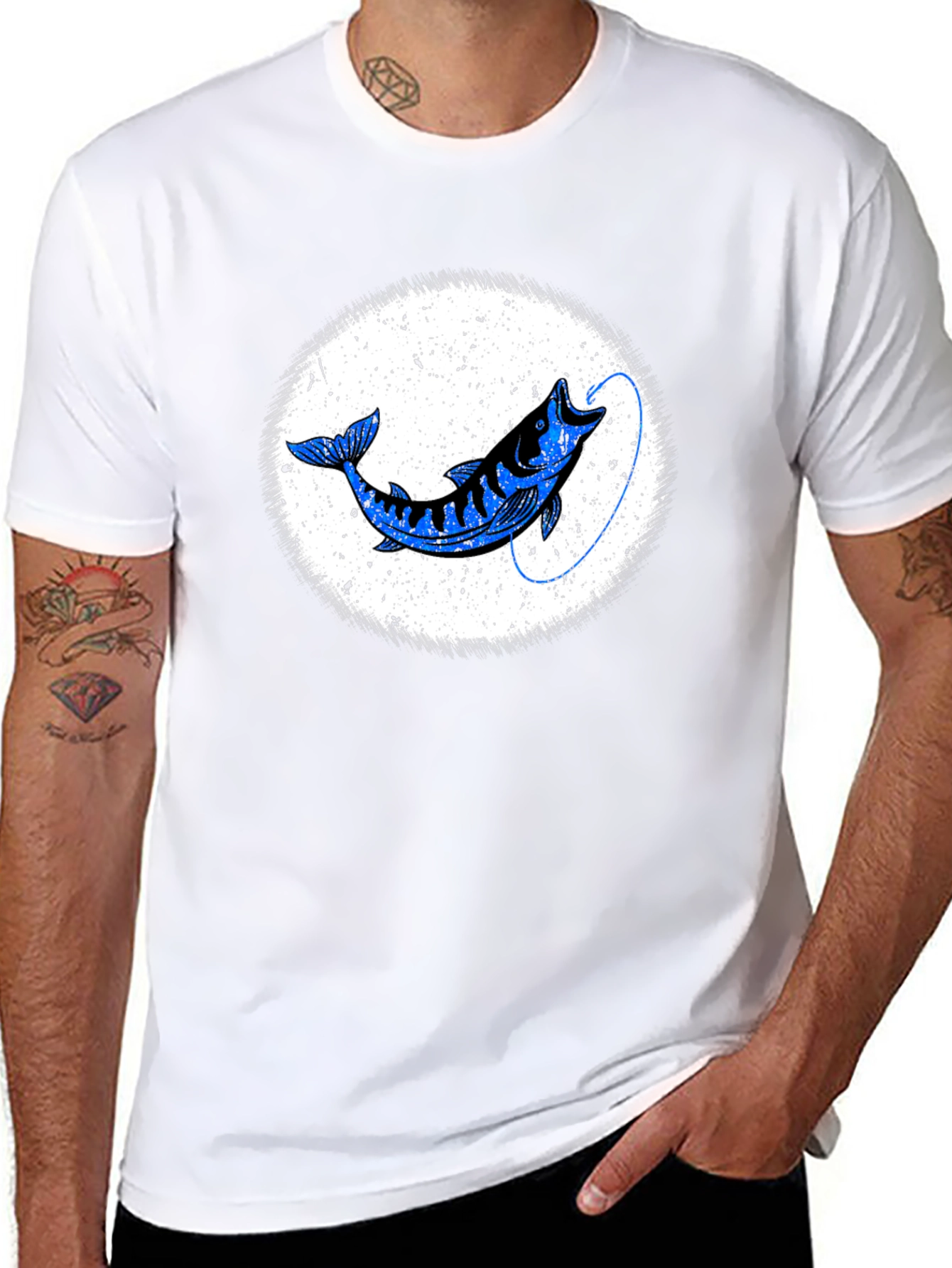 Black Bass Fishing T-Shirt - Unique Graphic Tee view 8