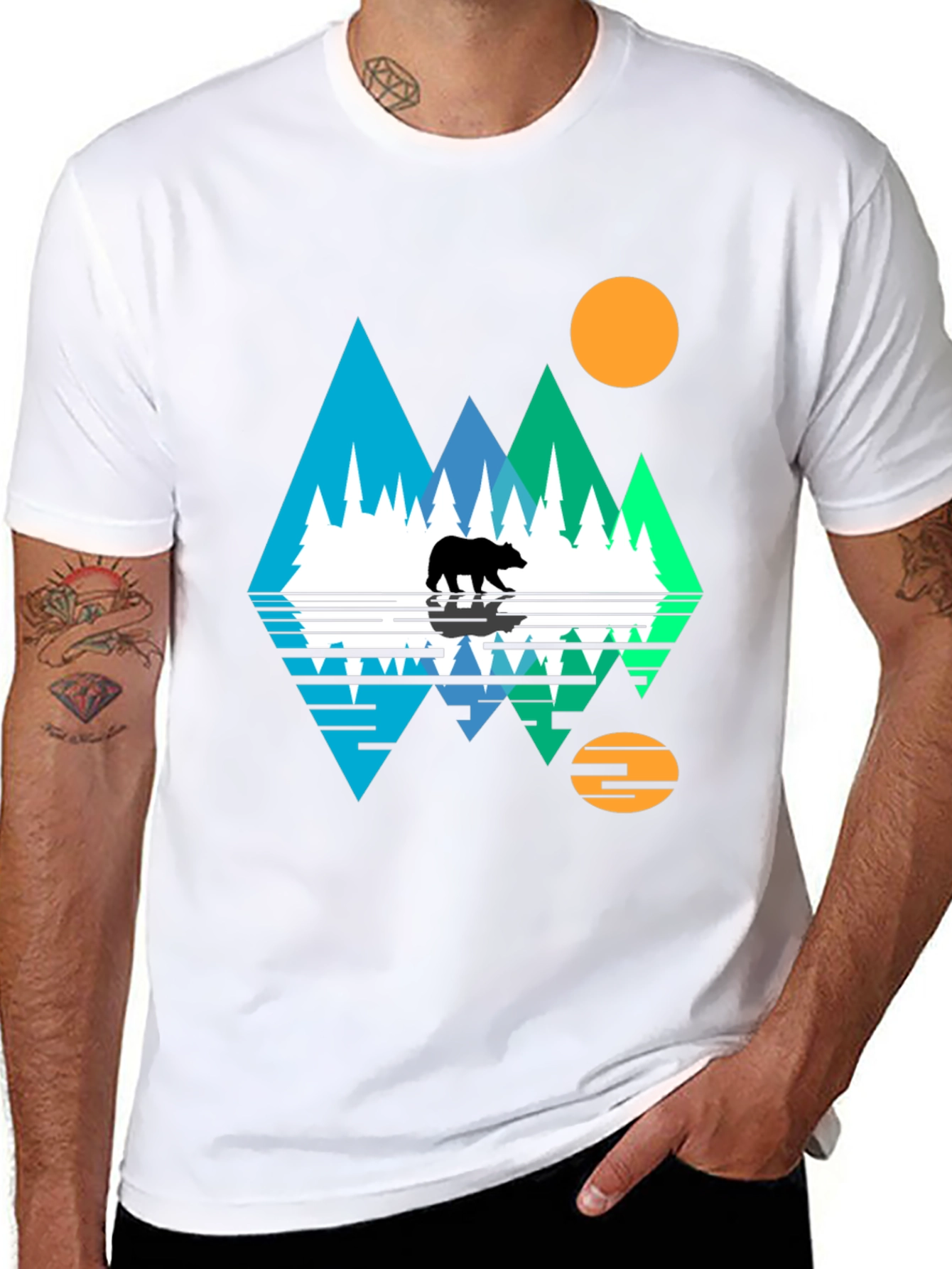Black Bear Mountain Graphic T-Shirt view 8