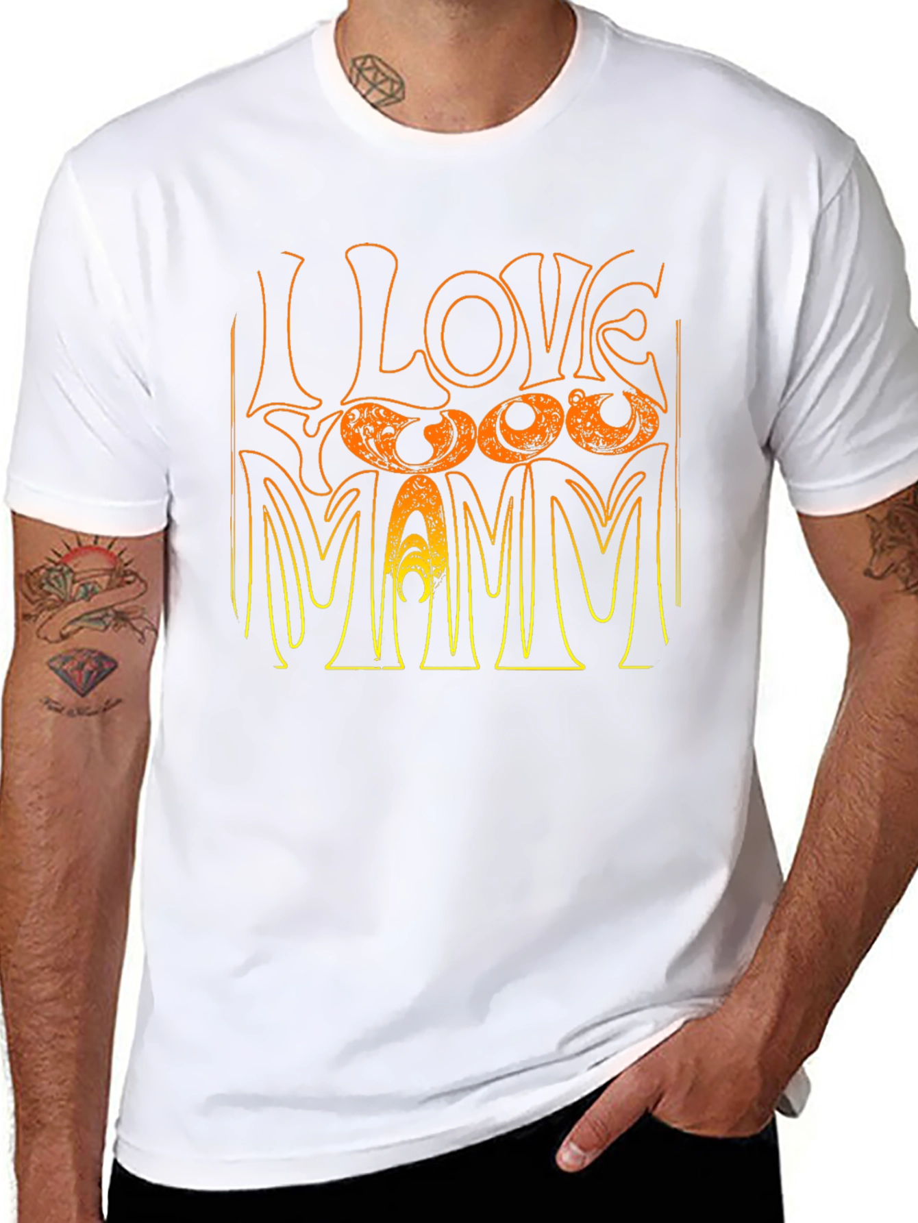 Black I Love Foo Fighters Mamm T-Shirt view 8