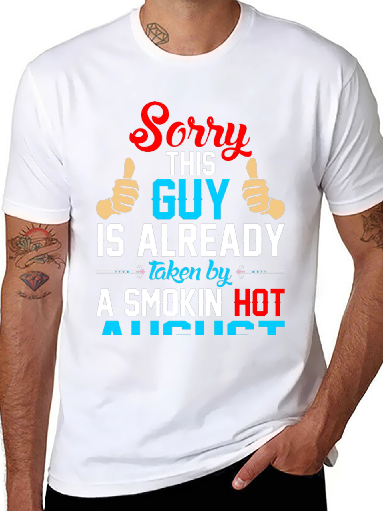 Black Sorry This Guy Is Already Taken T-Shirt view 8