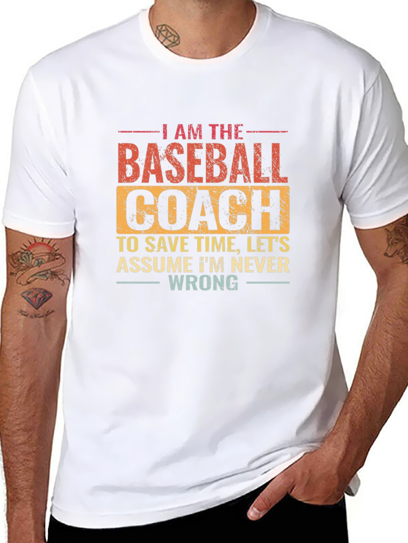 Black Baseball Coach T-Shirt: Funny Slogan Tee view 8