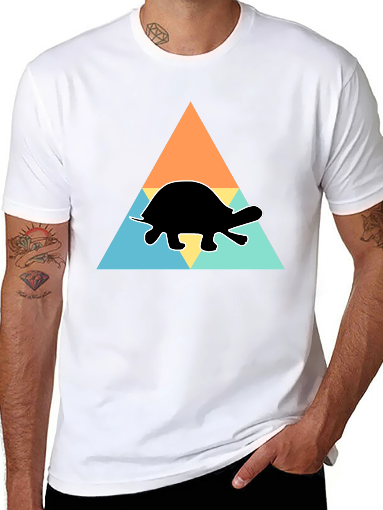 Black Turtle Graphic Tee: Retro Style Shirt view 8