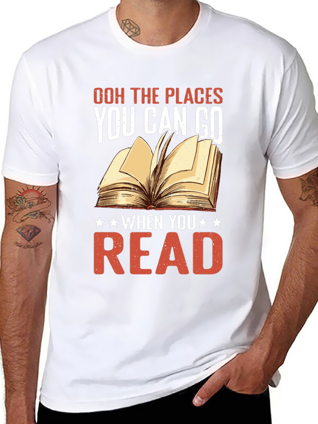 Black Book Lover T-Shirt - Places You Can Go view 8