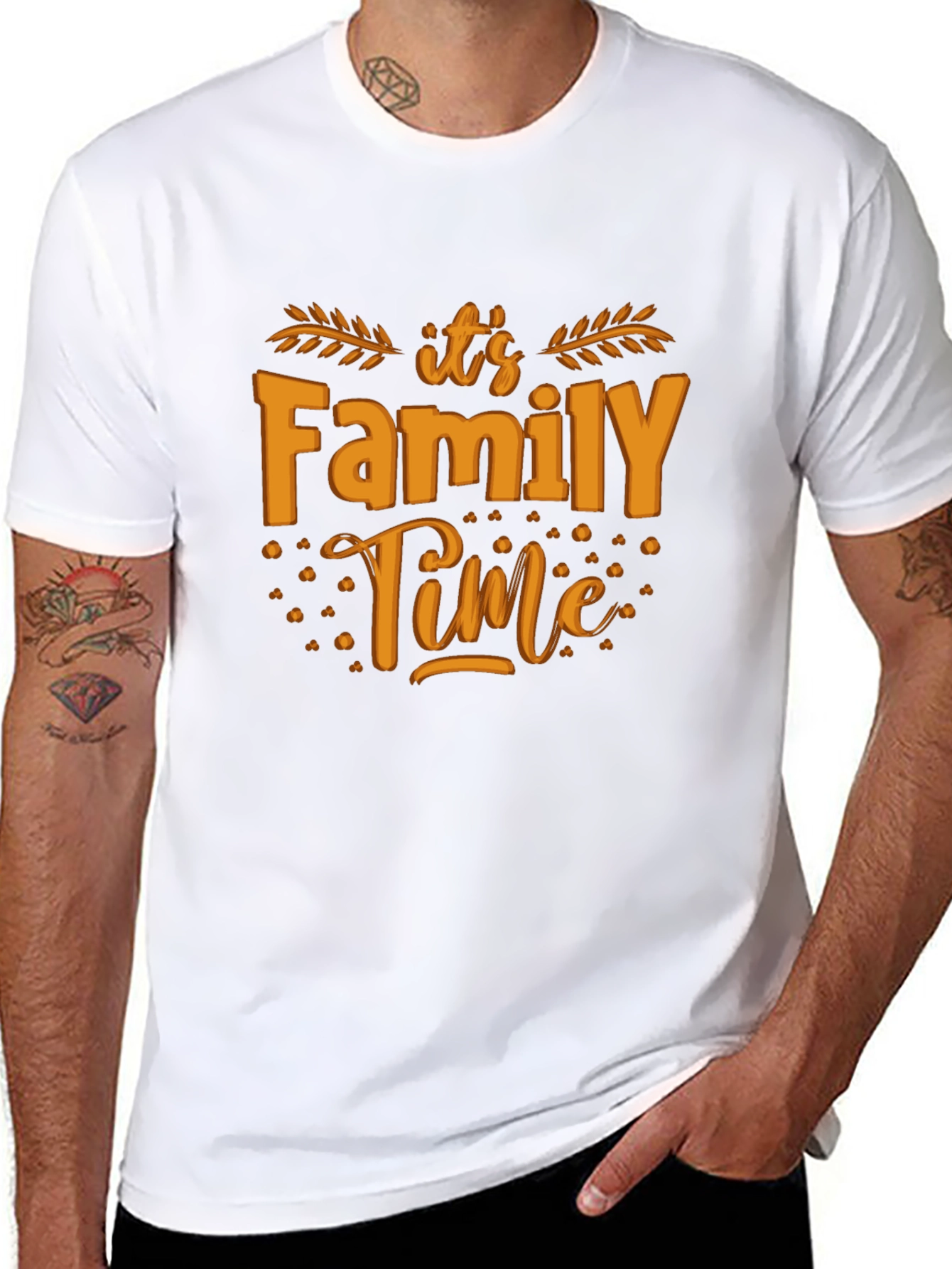 Black Family Time Black T-Shirt view 8