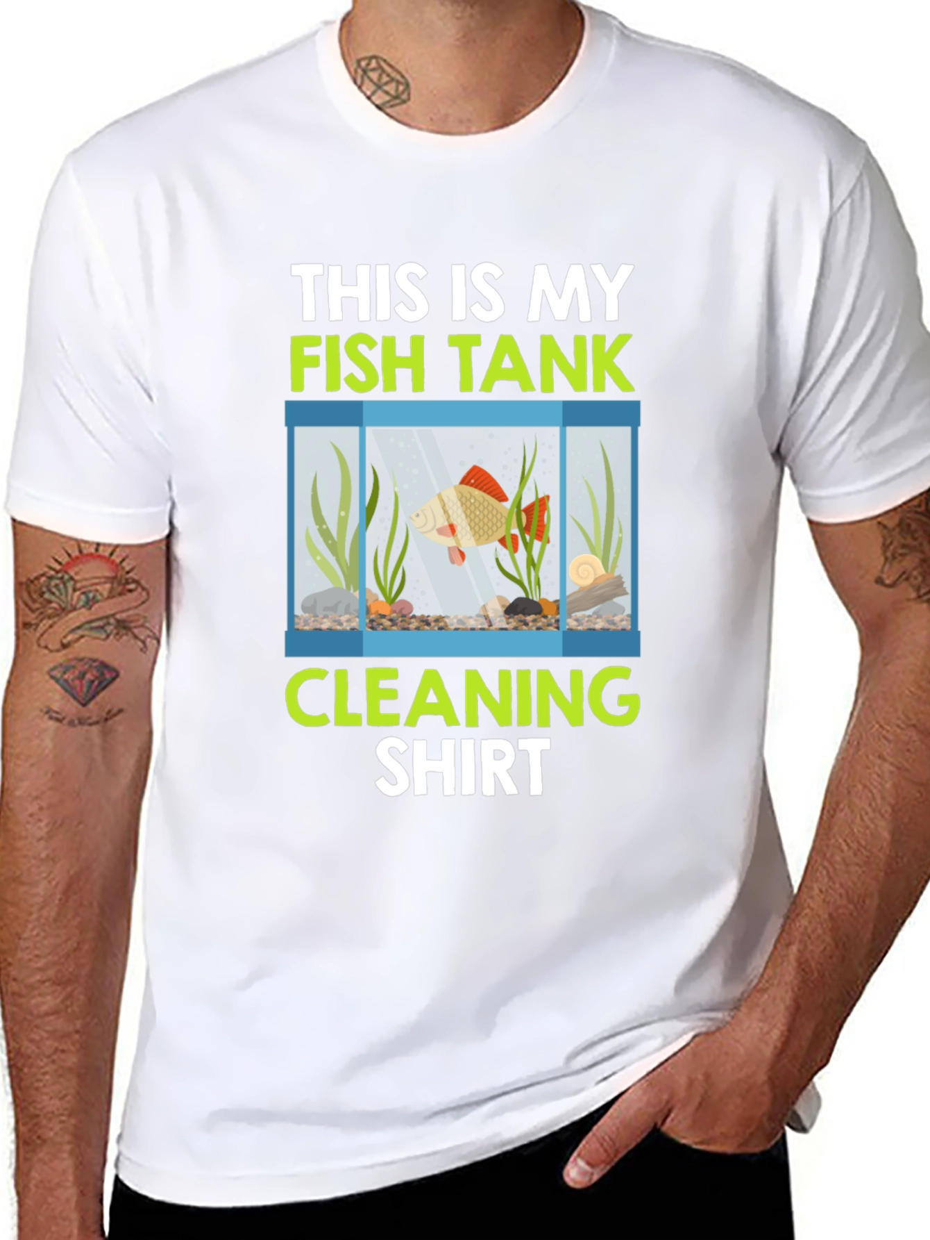 Fish Tank Cleaning Shirt - Novelty Aquarium Keeper Tee - 8