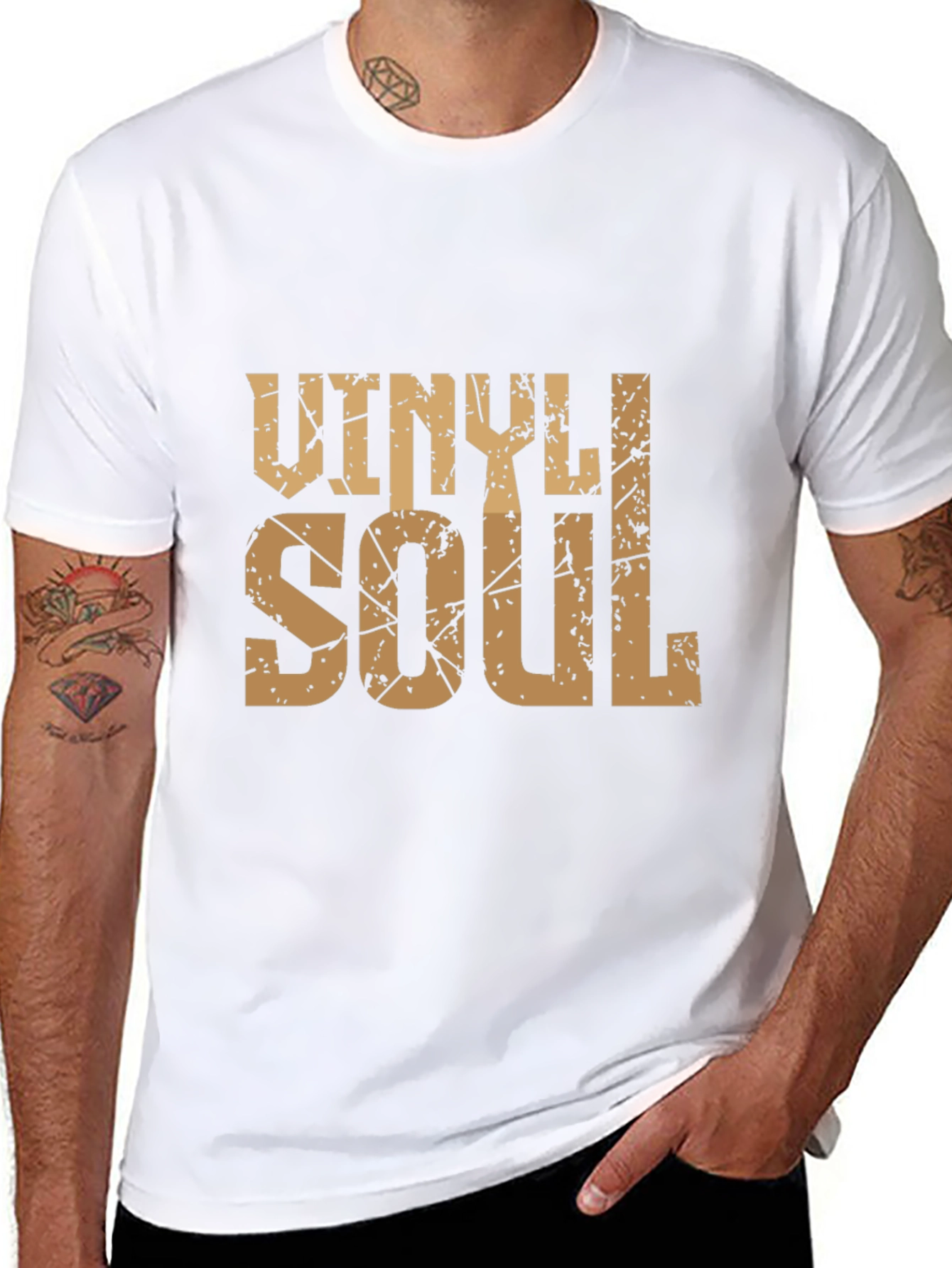 Black Vinyl Soul Black Graphic Tee view 8
