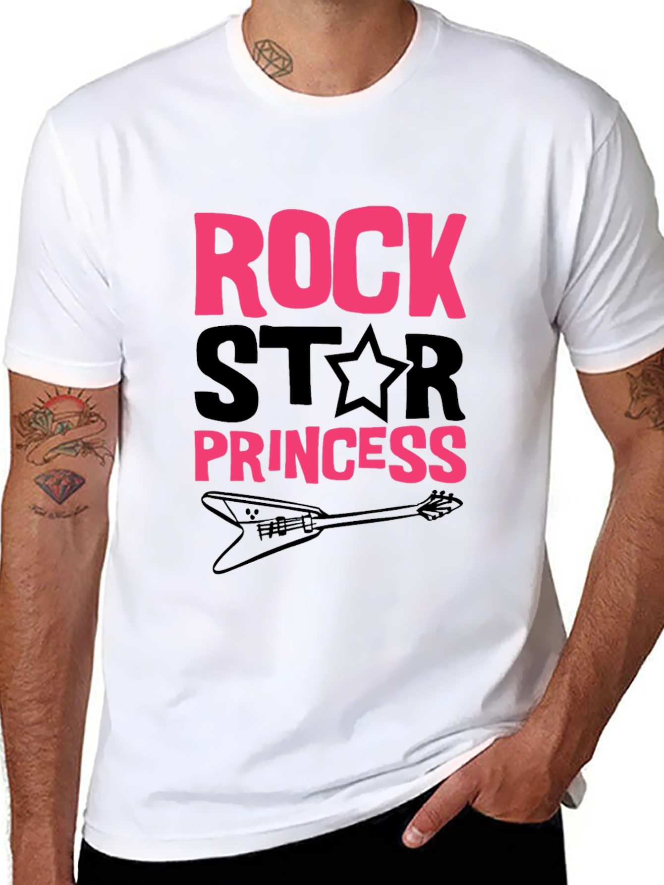 Black Rock Star Princess Graphic T-Shirt view 8