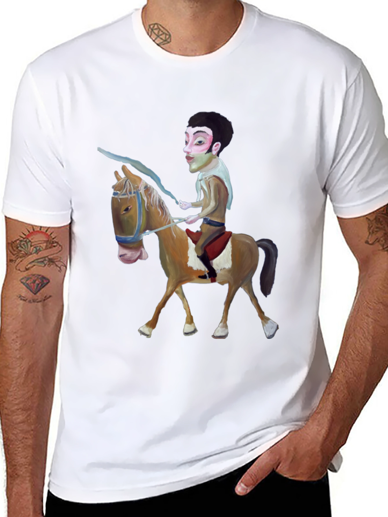 Black Man on Horseback Graphic Tee view 8