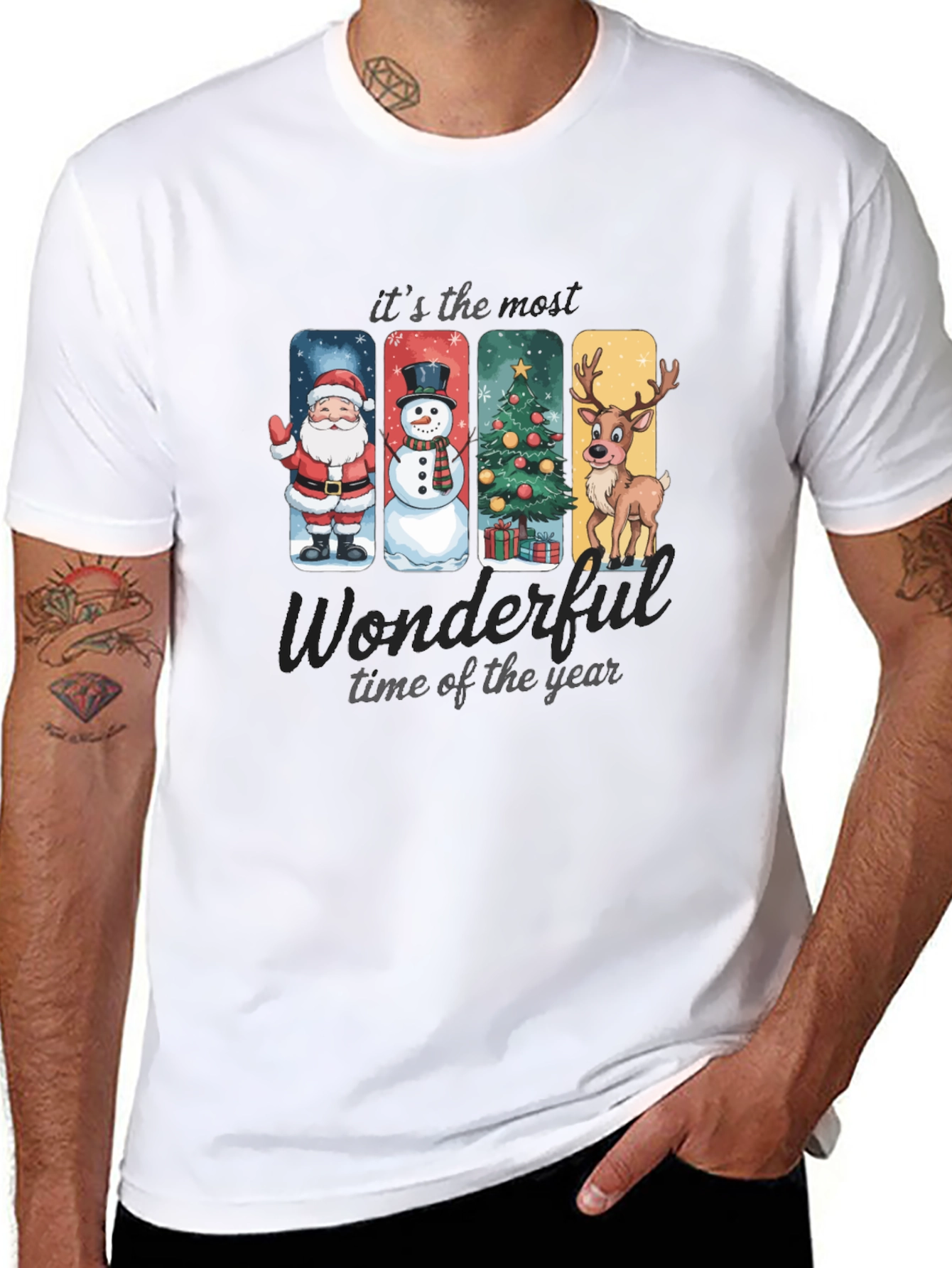 Black Holiday Character T-Shirt view 8