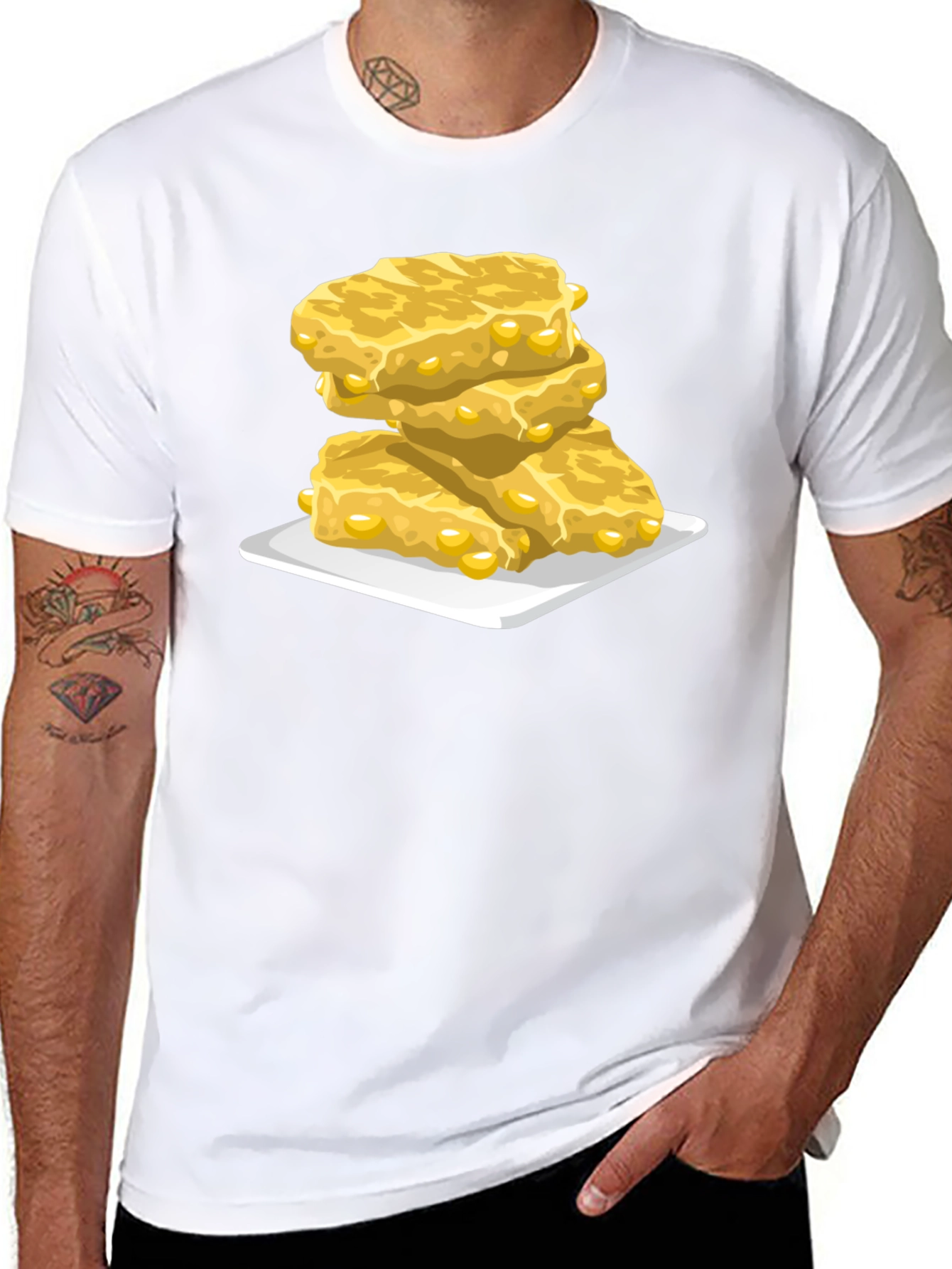 Sweet Cornbread Stack Graphic Tee - Casual Comfort - 8