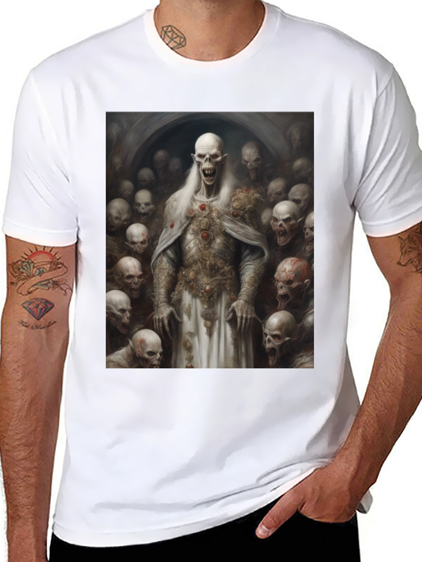 Black Undead King T-Shirt view 8