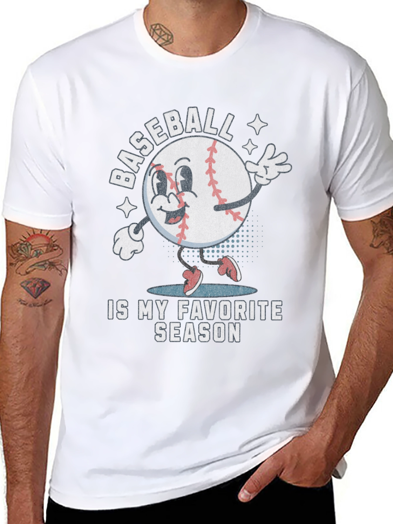 Black Baseball My Favorite Season Graphic Tee view 8