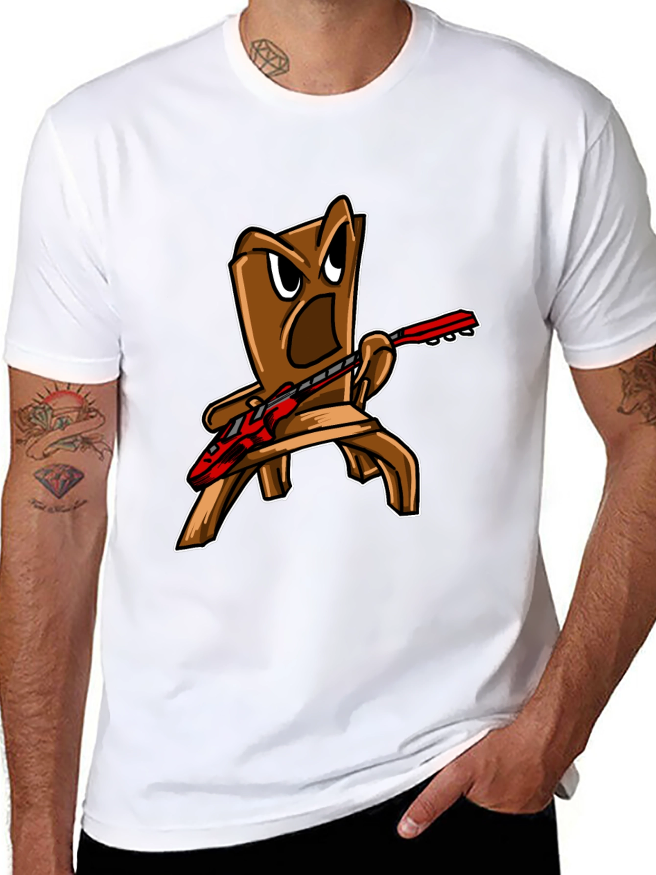 Black Rockin' Chair Graphic Tee - Black view 8