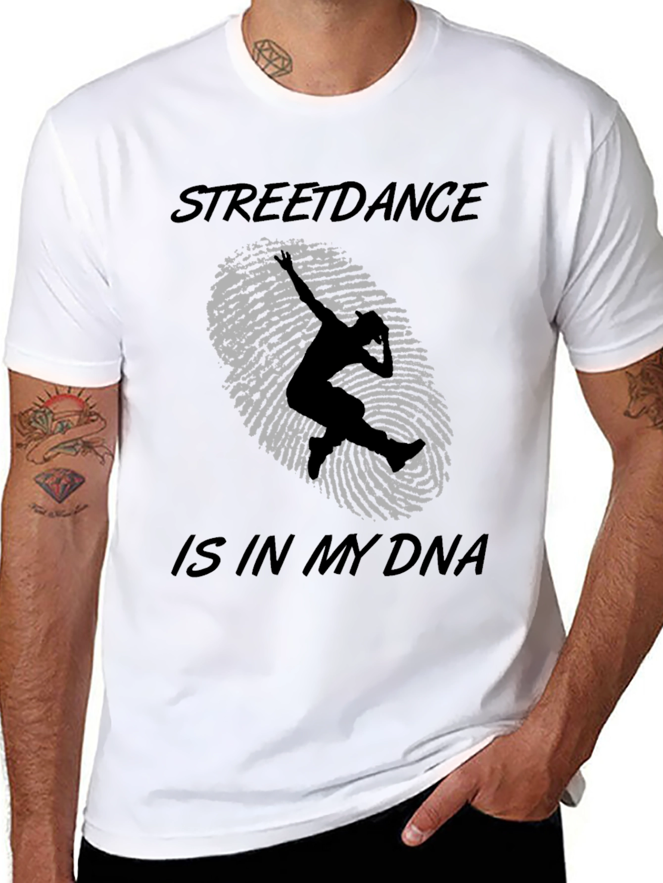 Black Streetdance DNA Graphic T-Shirt view 8