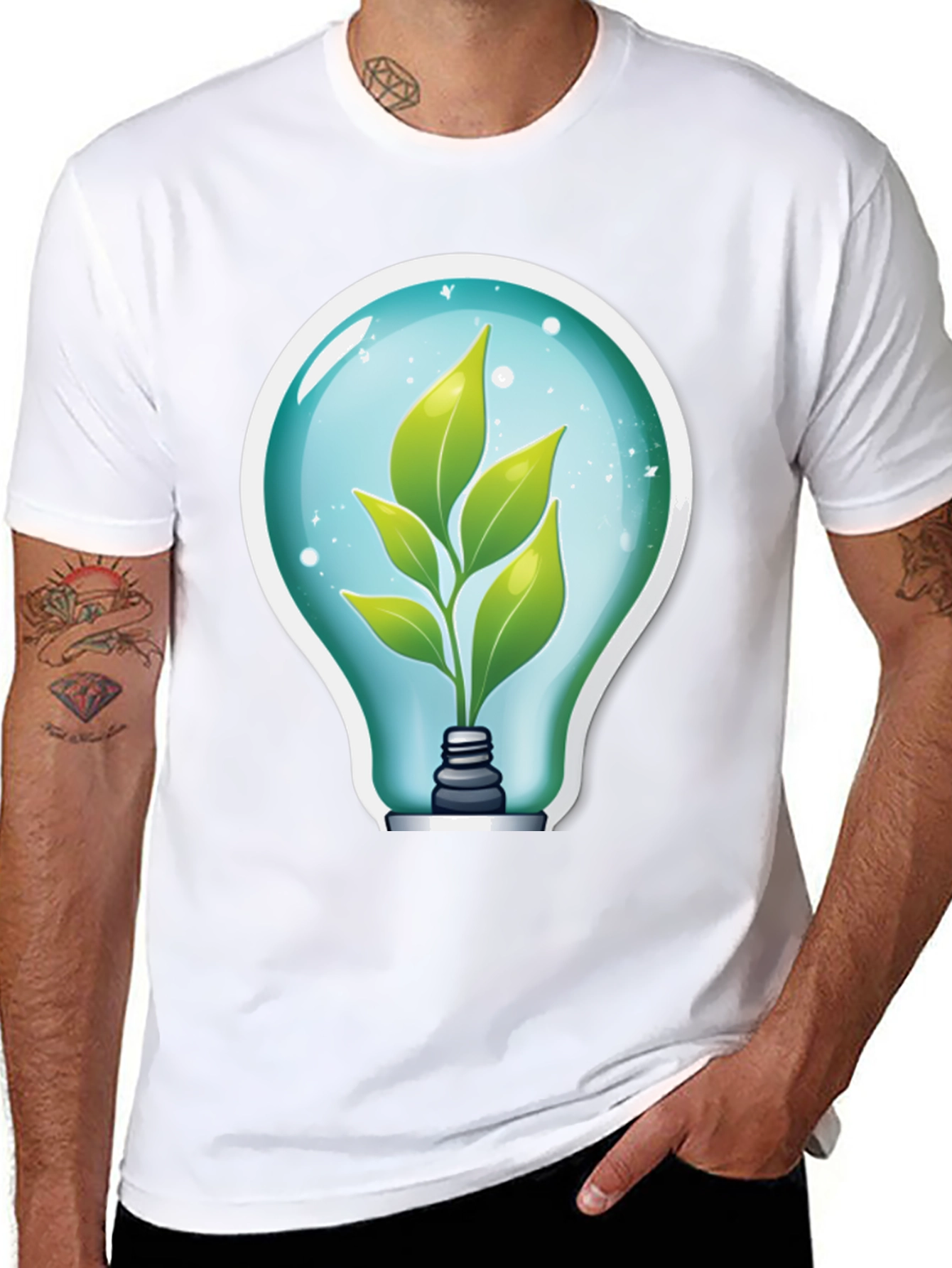 Eco-Friendly Bulb T-Shirt - 8