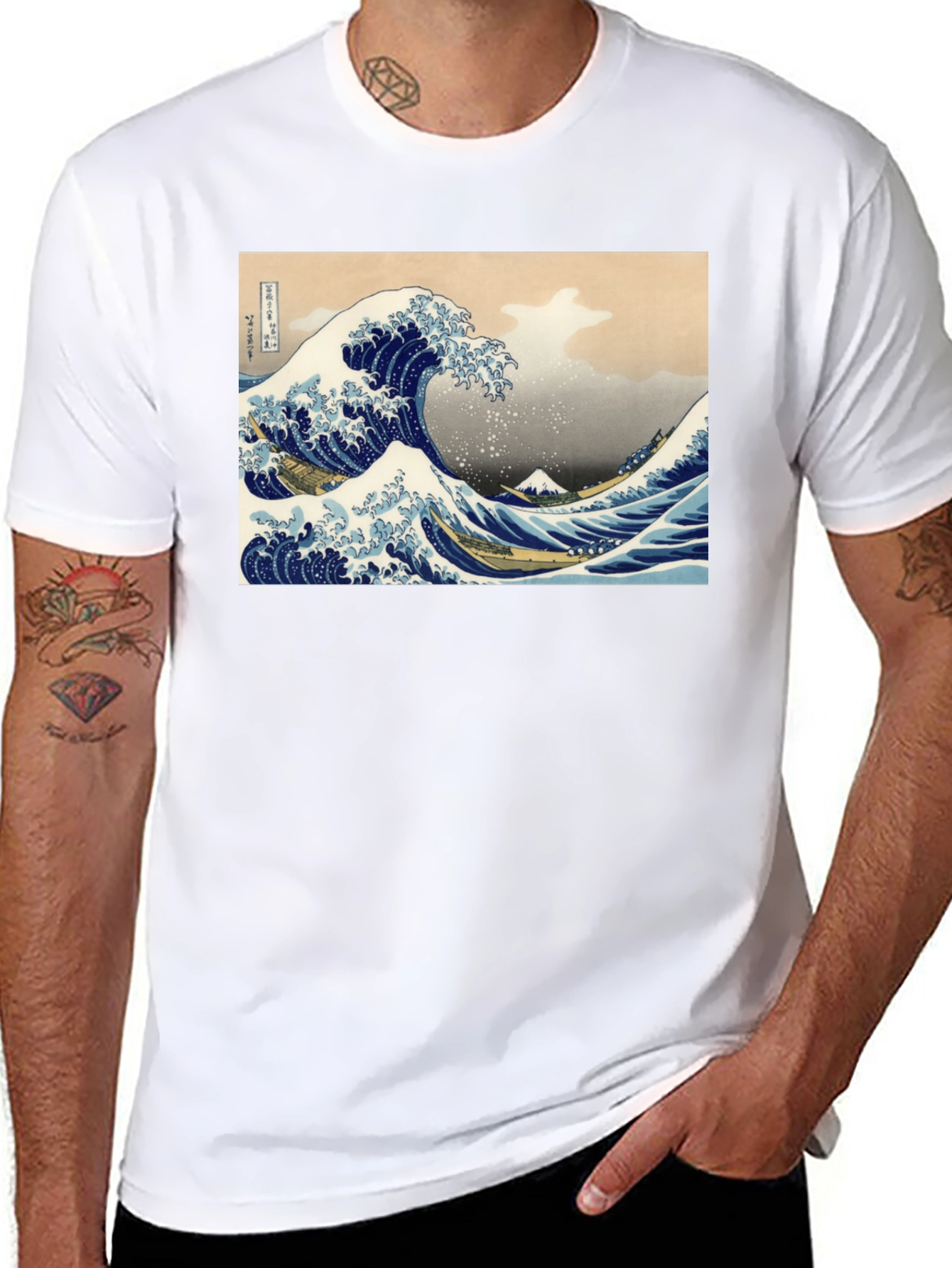 Great Wave Off Kanagawa Graphic Tee - 8