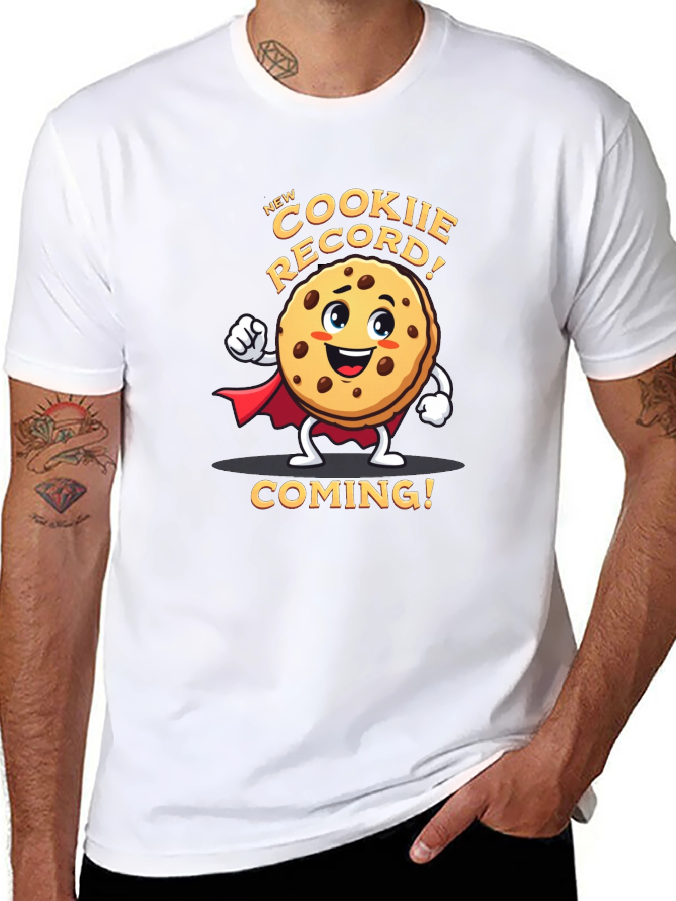 Black New Cookie Record T-Shirt view 8