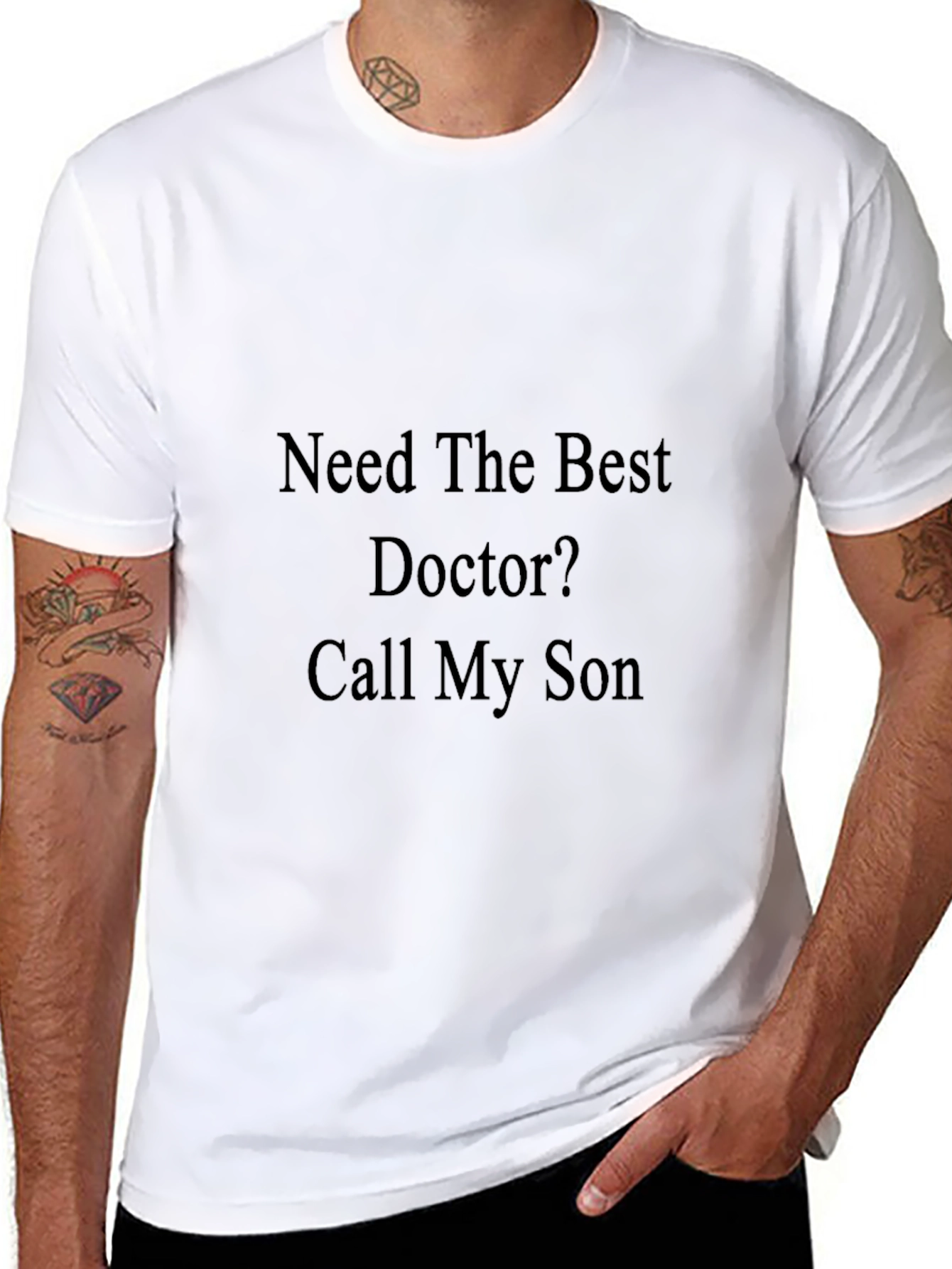Black Need The Best Doctor? Novelty Graphic T-Shirt view 8