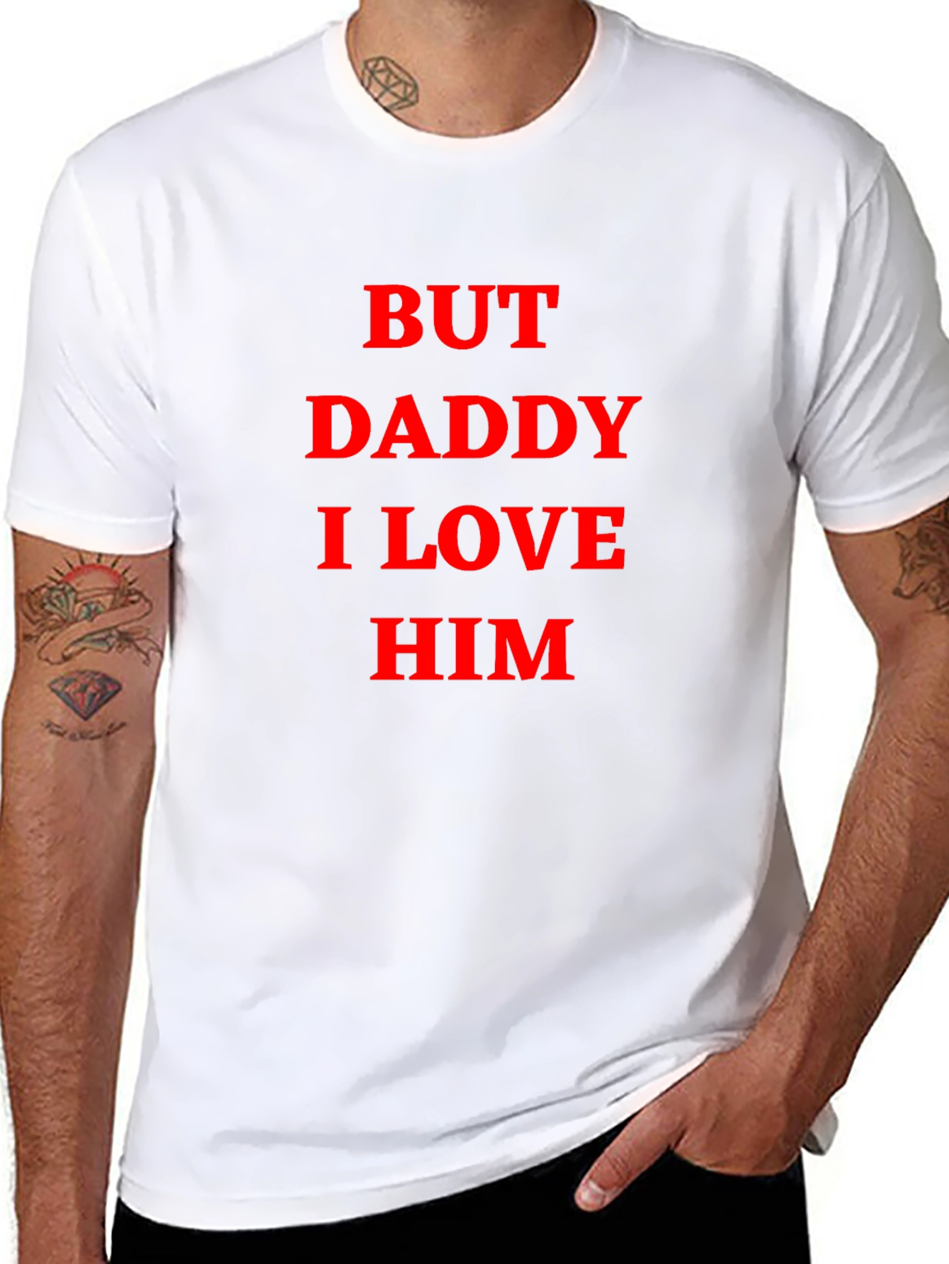 Black But Daddy I Love Him Graphic Tee - Black view 8