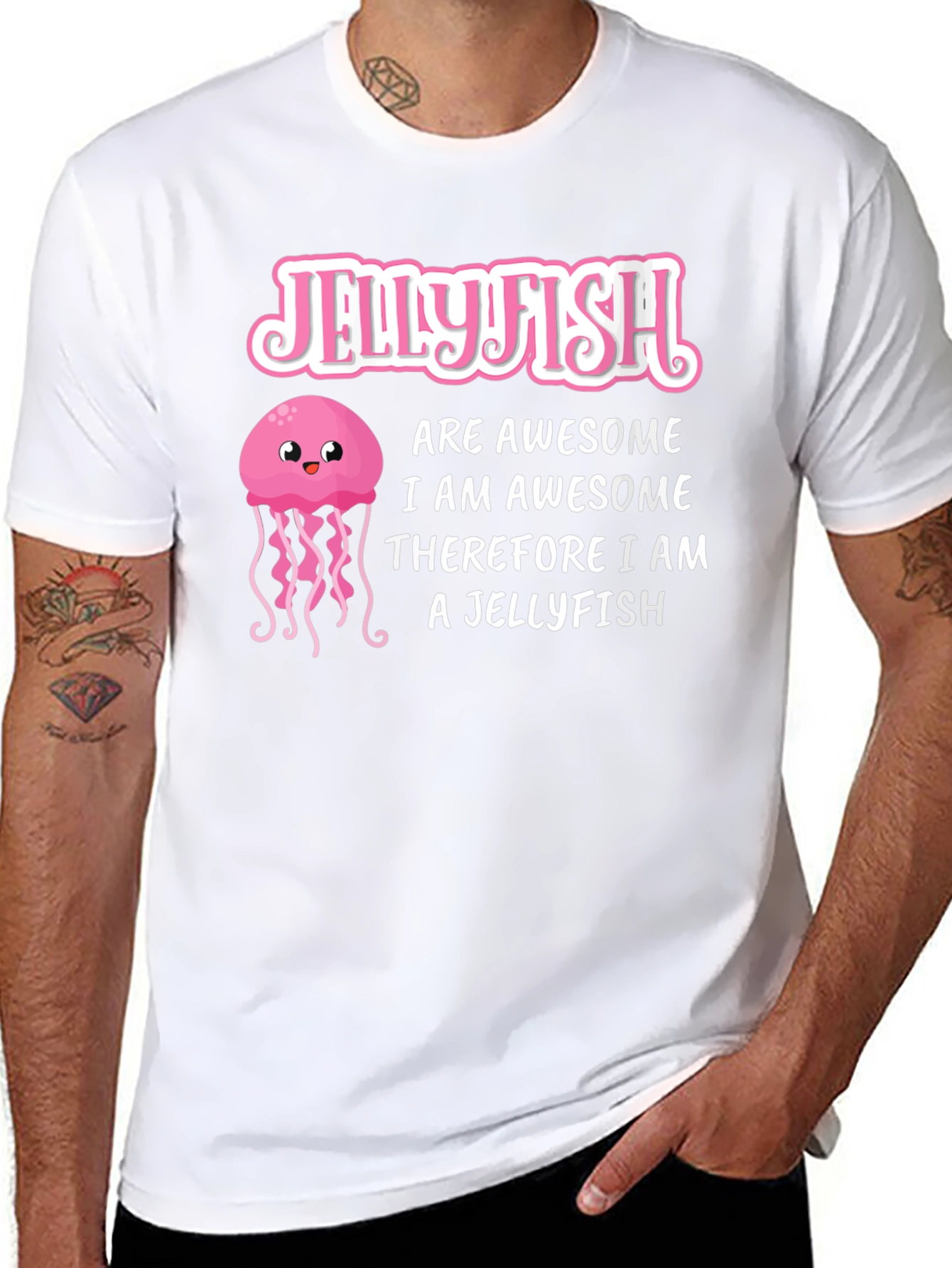 Black Jellyfish Lover T-Shirt - Awesome Jellyfish Design view 8
