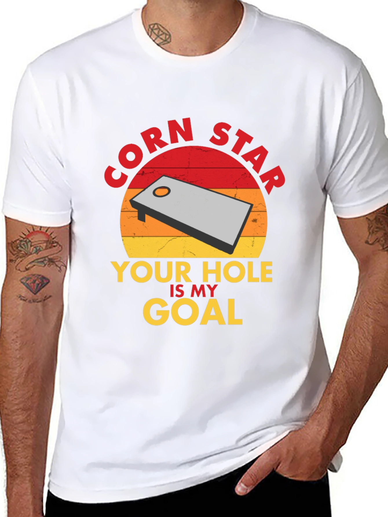 Black Corn Star T-Shirt - Your Hole Is My Goal! view 8