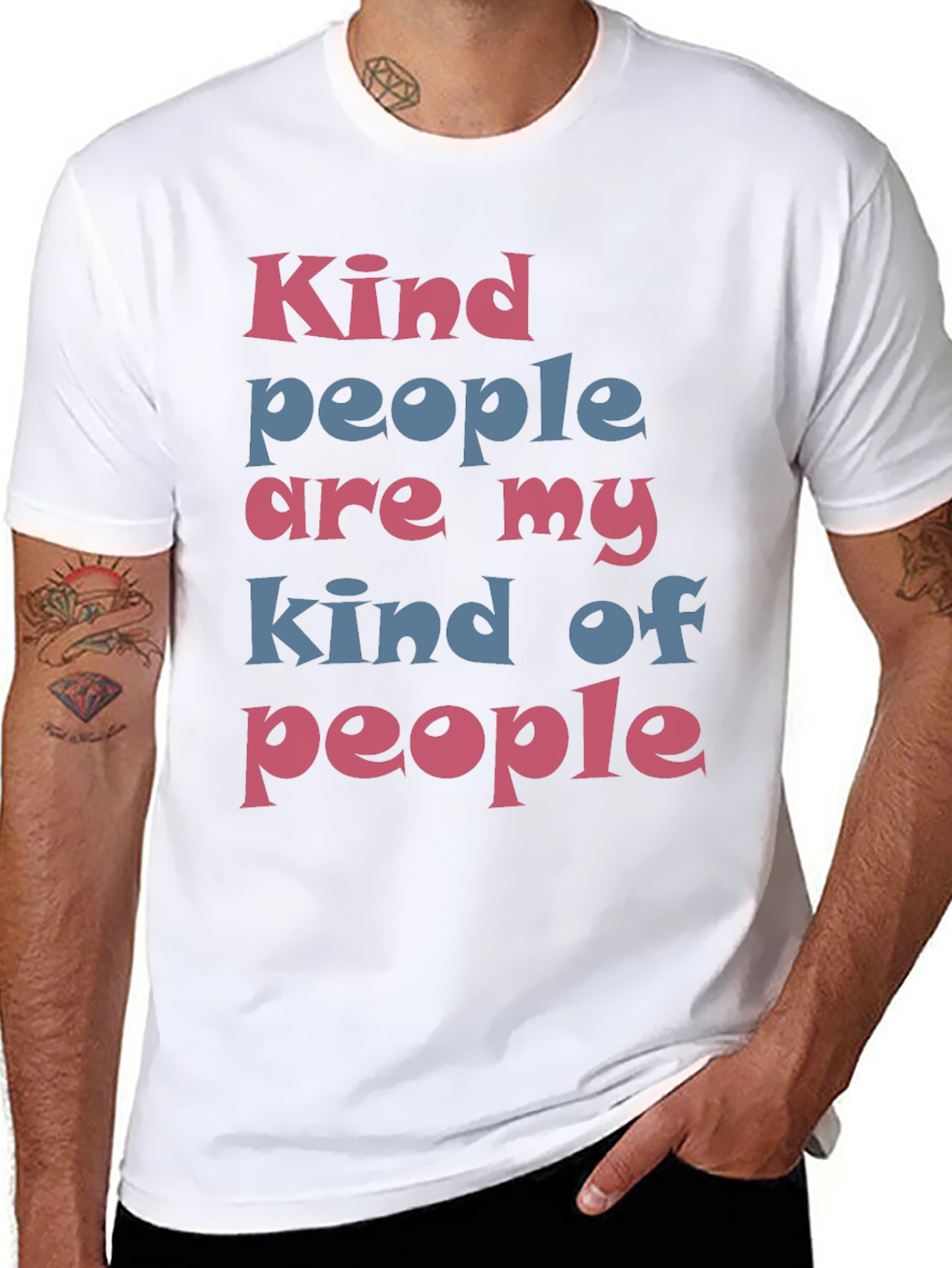 Black Kind People T-Shirt - Stylish Graphic Tee view 8