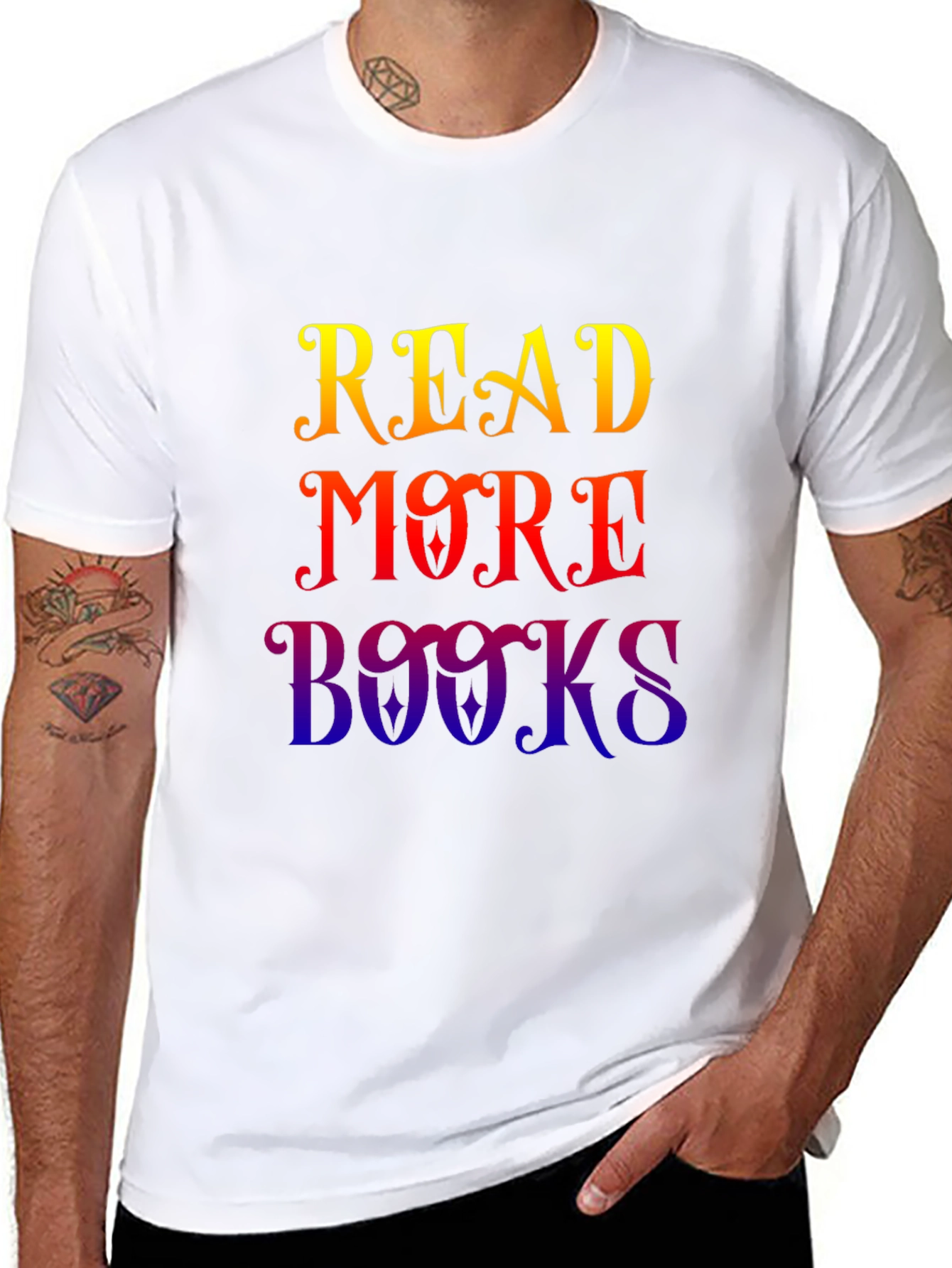 Black Read More Books Graphic Tee - Stylish Cotton T-Shirt view 8
