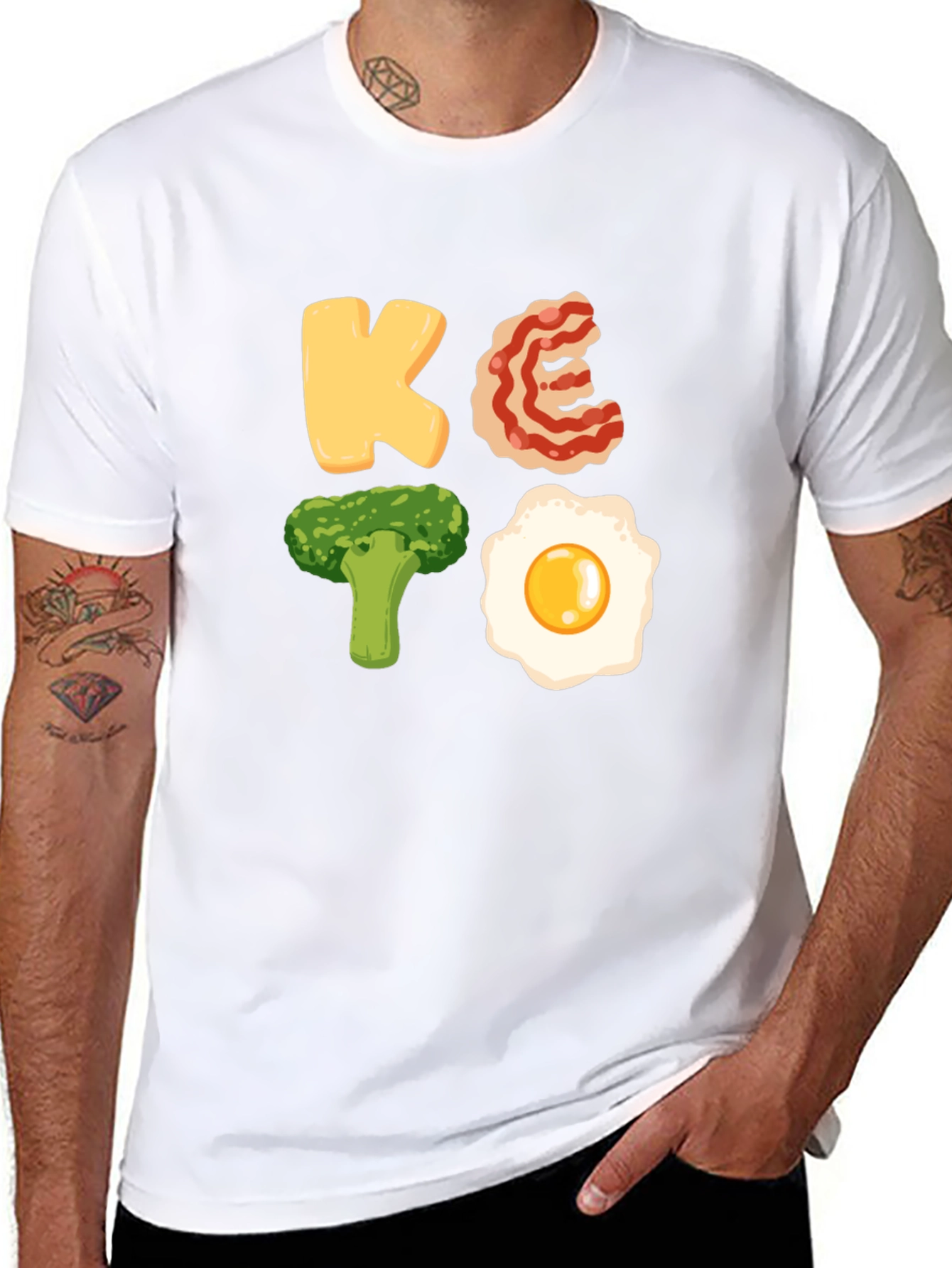 Black Keto Diet T-Shirt: Funny Food Lover Tee view 8