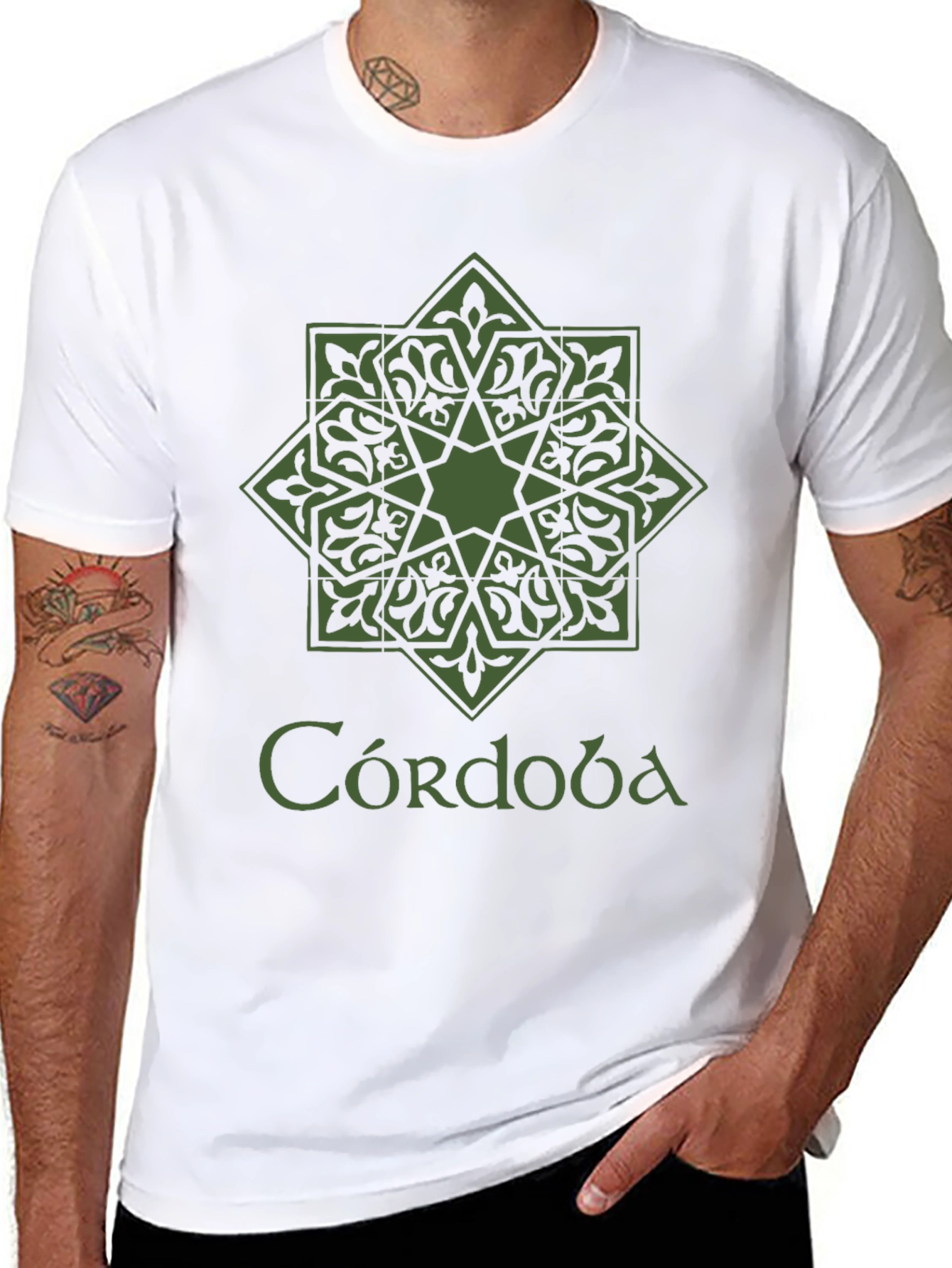 Black Córdoba Spain Graphic Tee - Black T-Shirt view 8