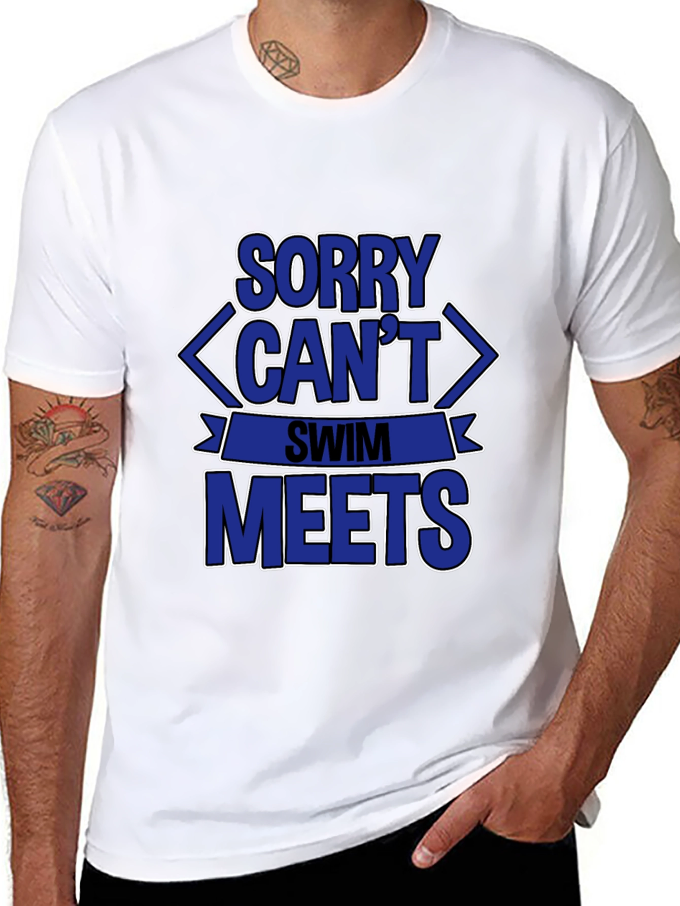 Sorry Can't Swim Meets T-Shirt - 8