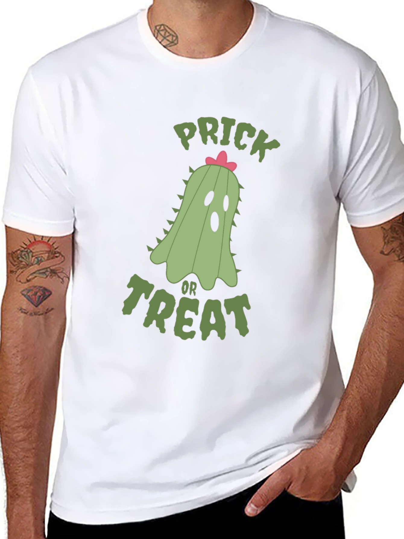 Black Prick or Treat Halloween T-Shirt view 8