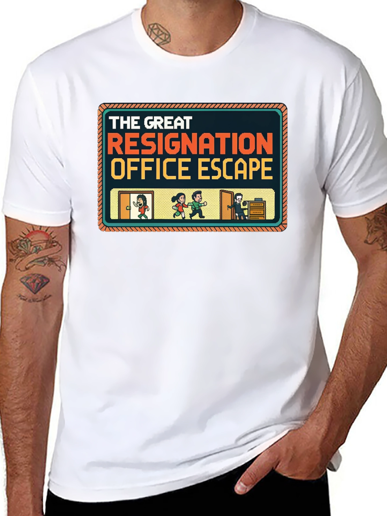 The Great Resignation Office Escape T-Shirt - 8
