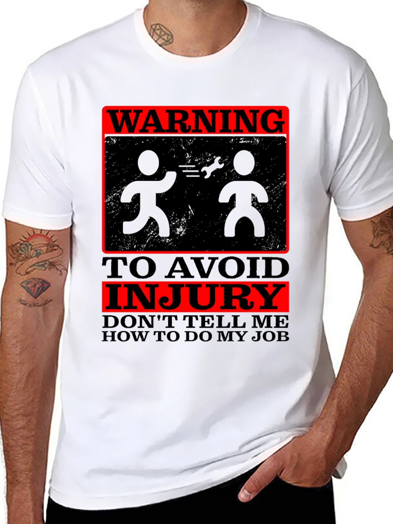 Black Warning: Don't Tell Me How to Do My Job T-Shirt view 8
