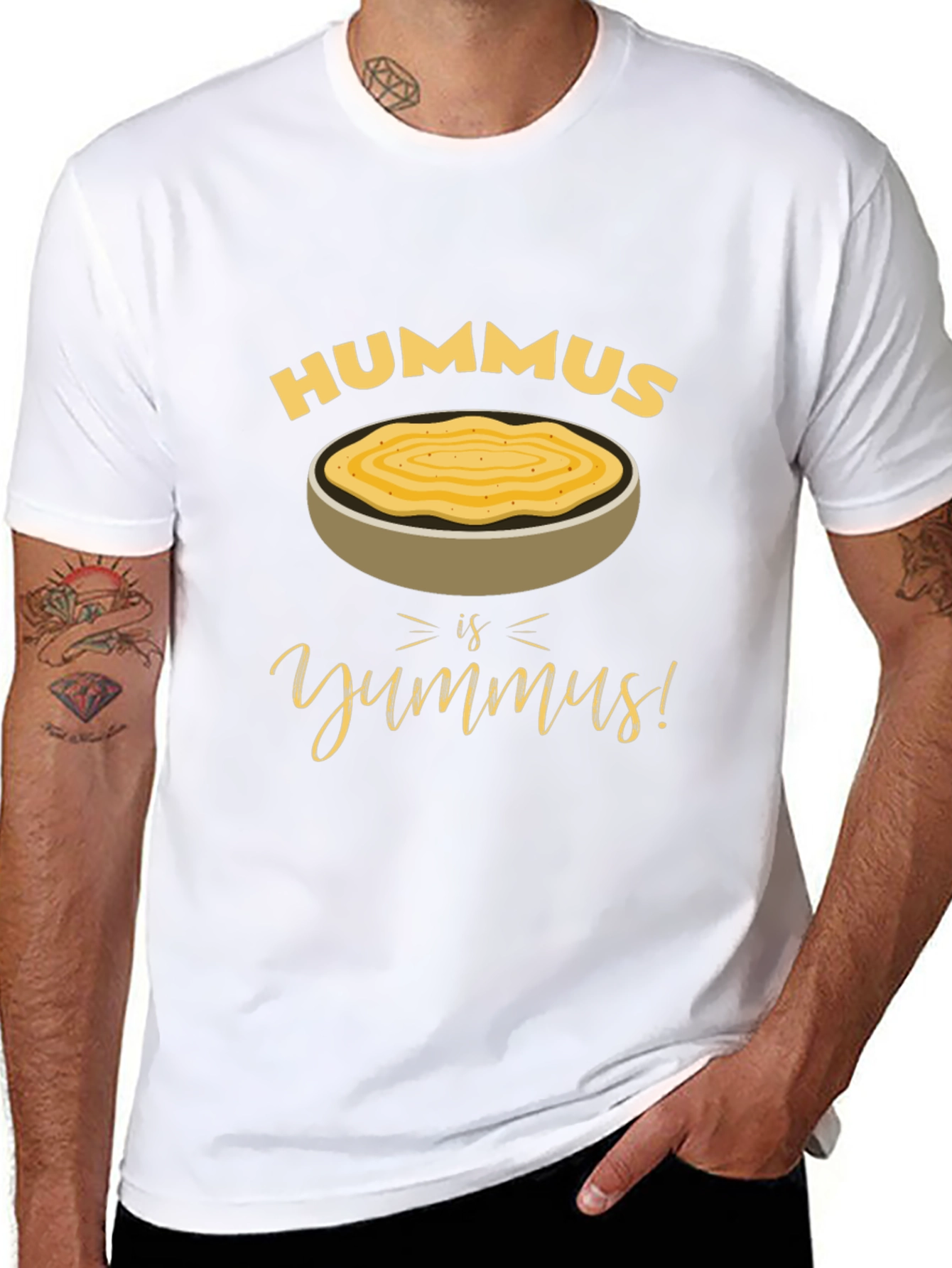 Black Hummus is Yumm-us! T-Shirt view 8