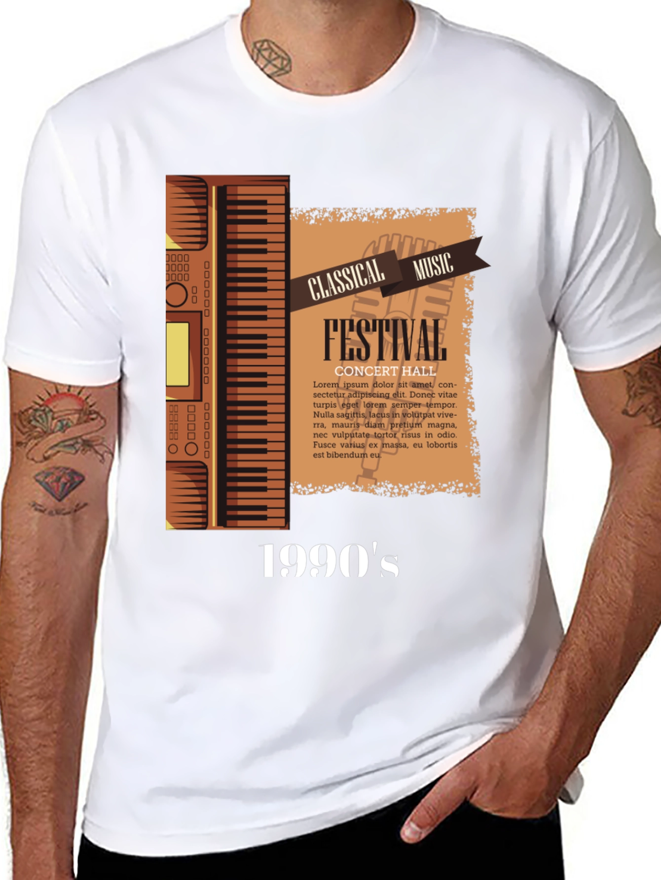 Black Classical Music Festival 1990's Graphic Tee view 8