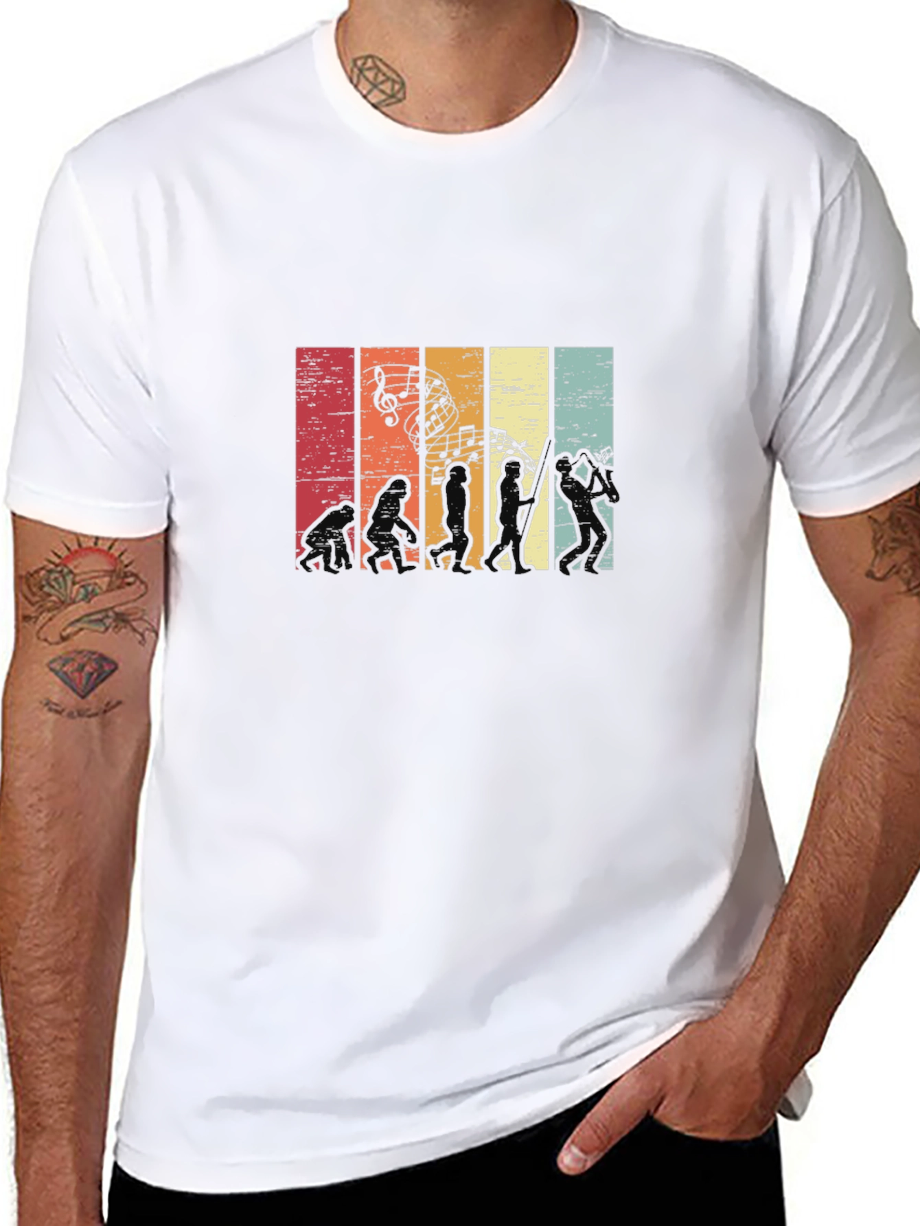 Black Music Evolution Graphic Tee view 8