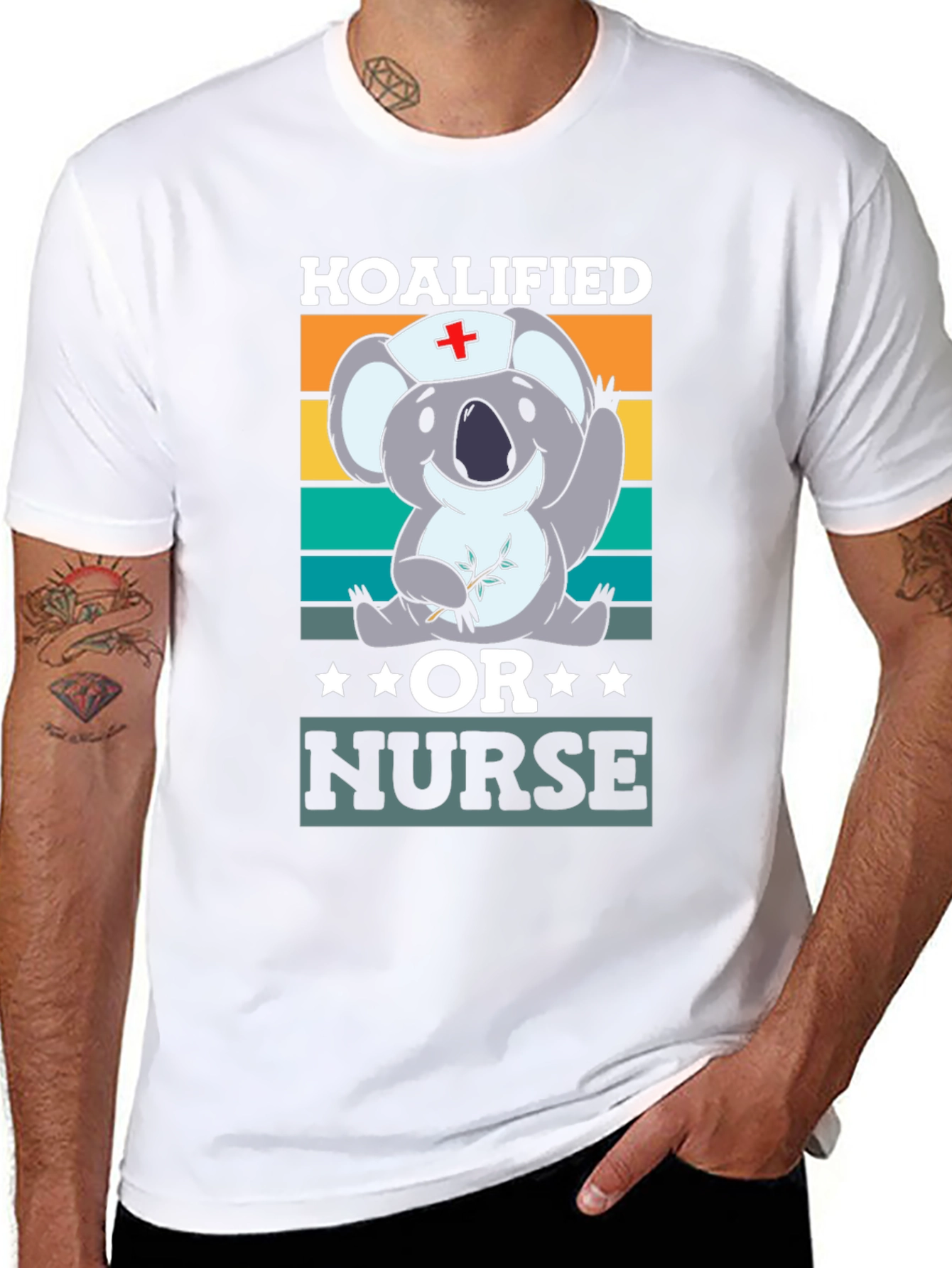 Black Koalified Nurse Graphic T-Shirt view 8