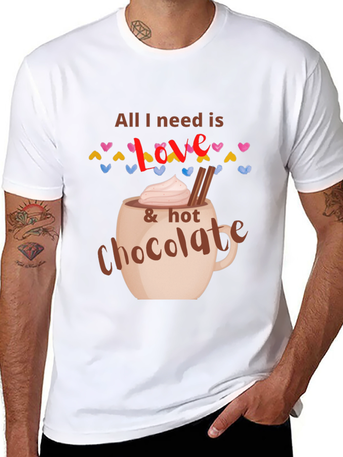 Black Love & Hot Chocolate Graphic Tee view 8