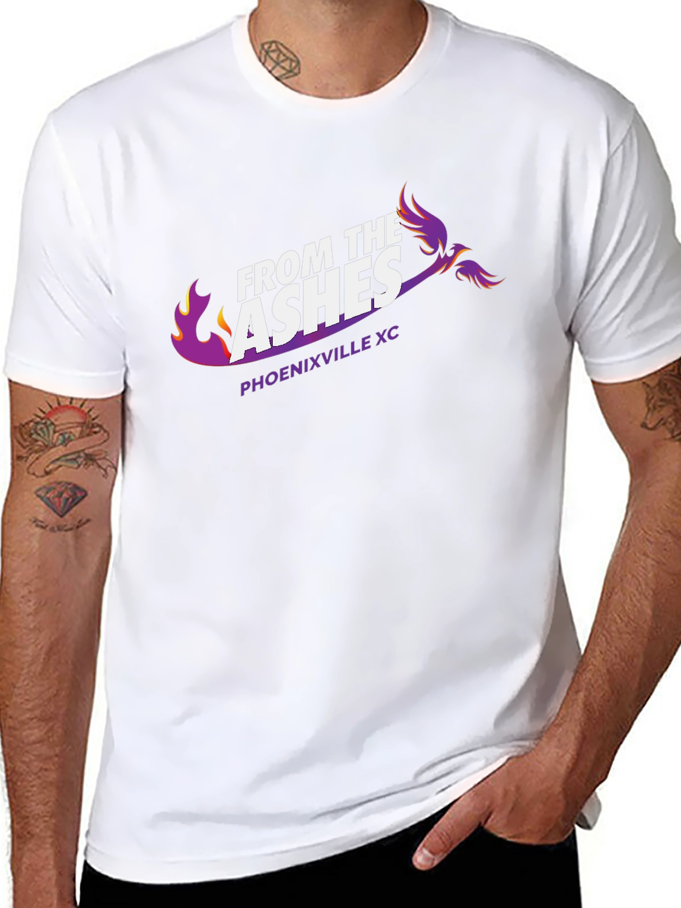 Black From The Ashes Phoenixville XC T-Shirt view 8