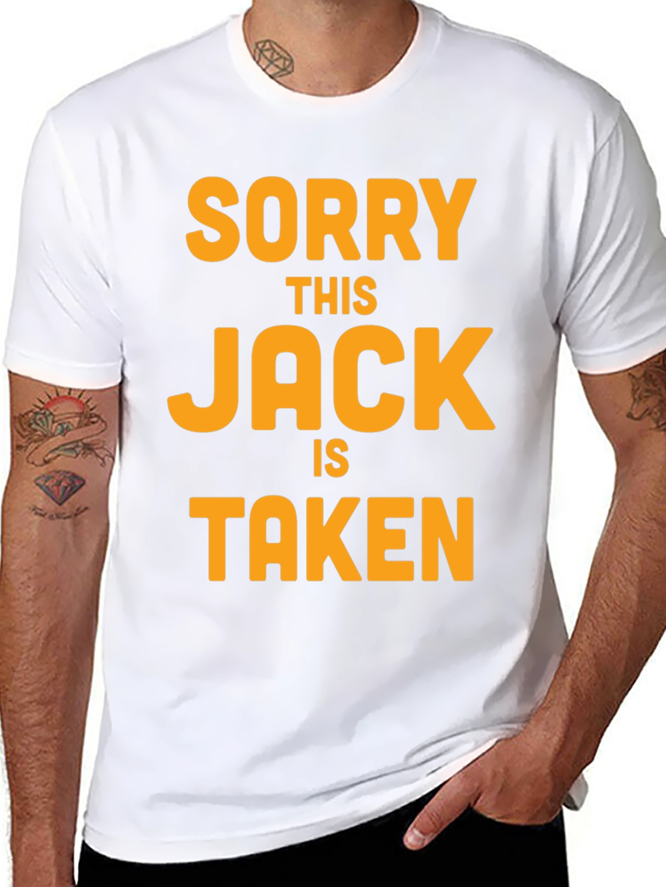 Black Sorry This Jack is Taken T-Shirt view 8