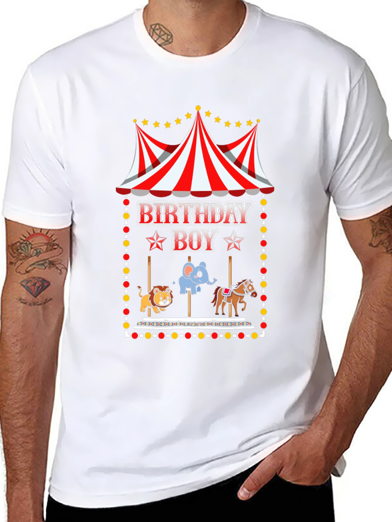 Black Birthday Boy Circus T-Shirt view 8